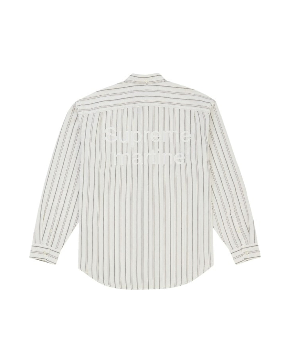 Supreme Martine Rose Metallic Stripe Shirt White