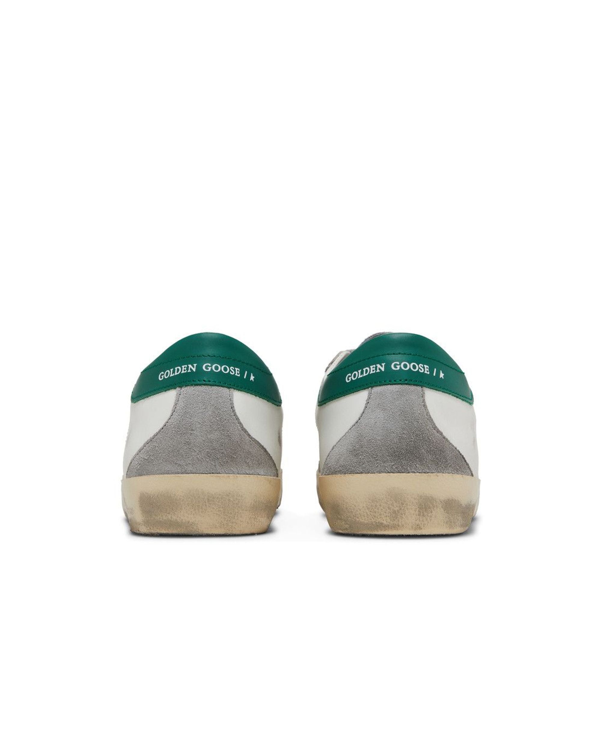 Golden Goose Super-Star White Silver Green
