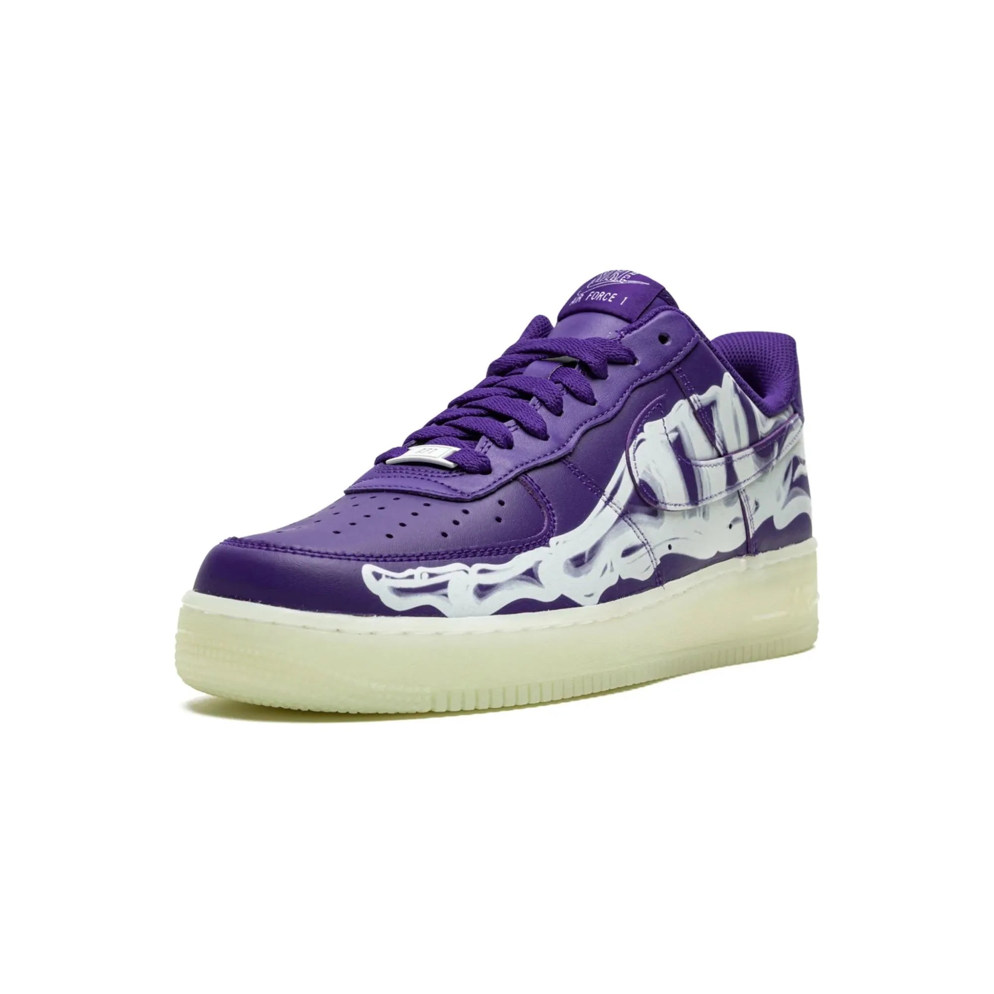 Nike Air Force 1 "Purple Skeleton Halloween" - street-bill.dk
