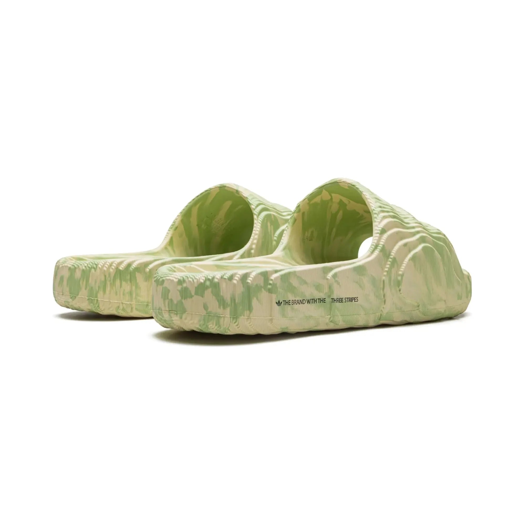 Adidas Adilette 22 Slides "Magic Lime Desert Sand" - street-bill.dk