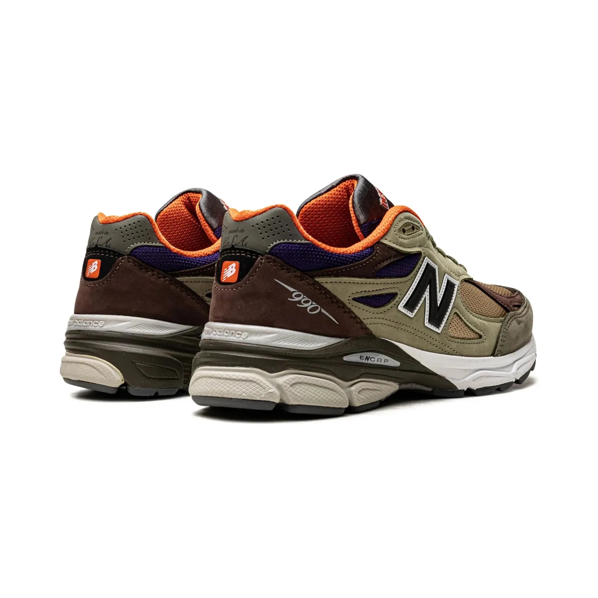New Balance 990v3 MiUSA X Teddy Santis "Khaki Orange" - street-bill.dk