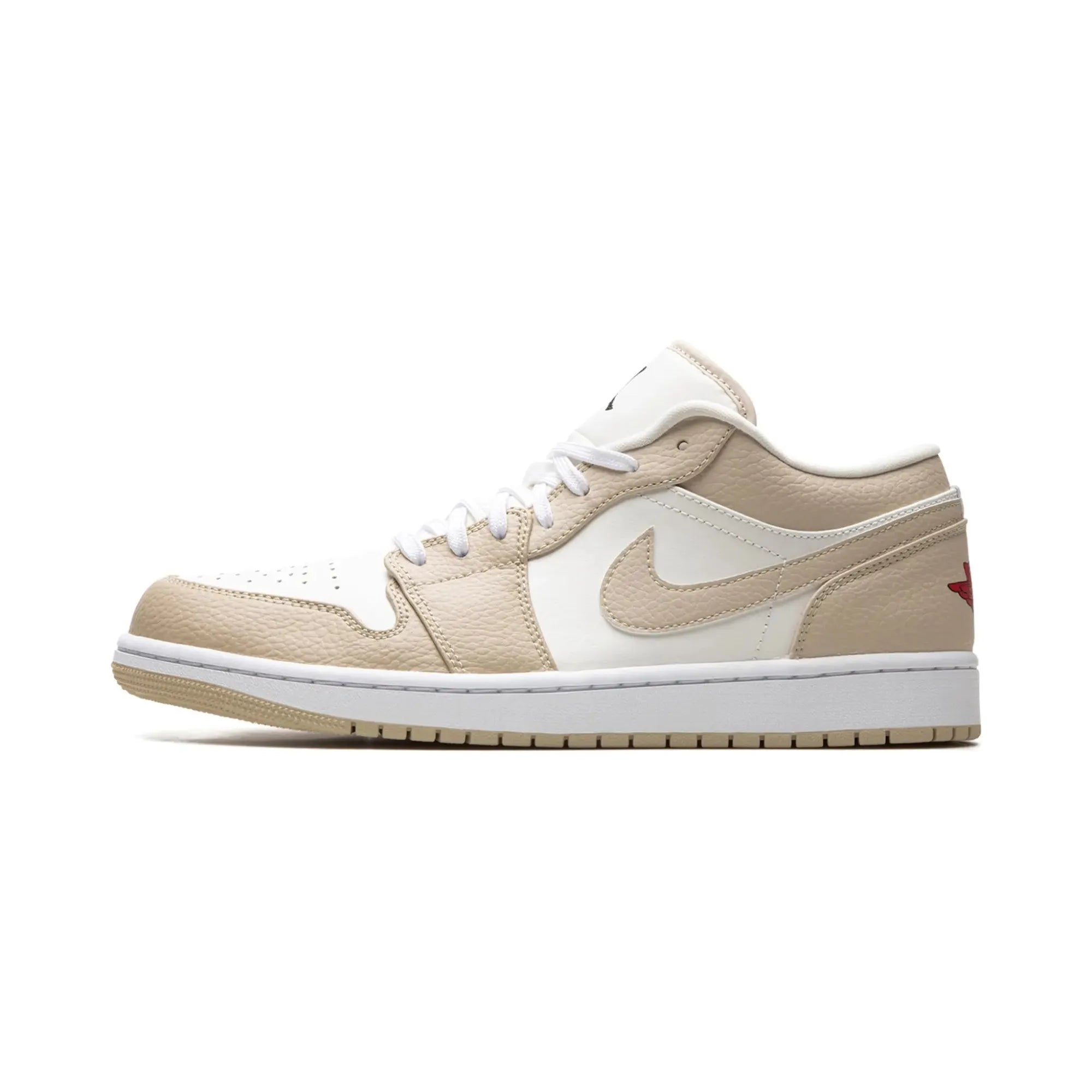 Nike Air Jordan 1 Low "Sail Rattan University Red" - street-bill.dk
