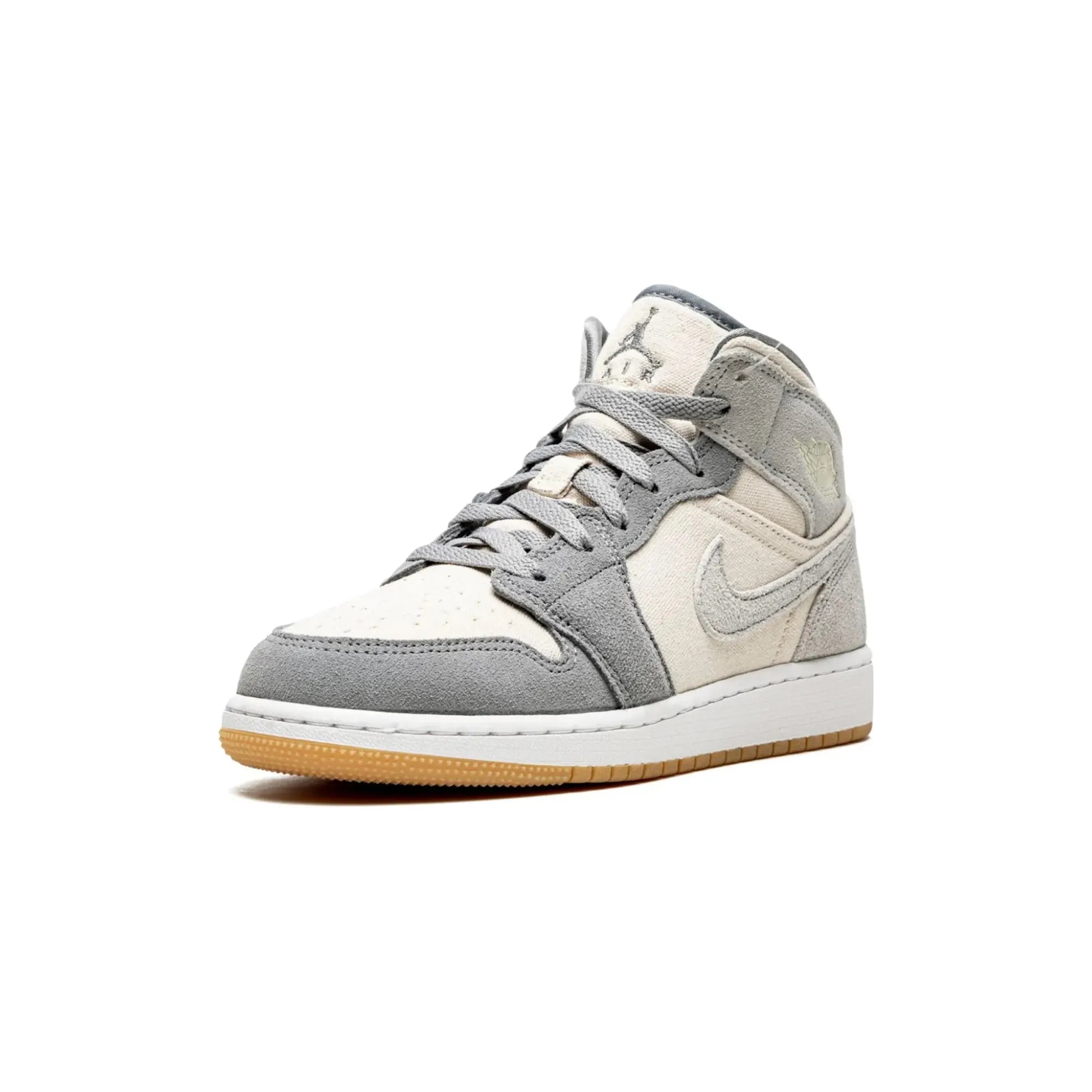 Nike Air Jordan 1 Mid "Coconut Milk Particle Grey" - street-bill.dk