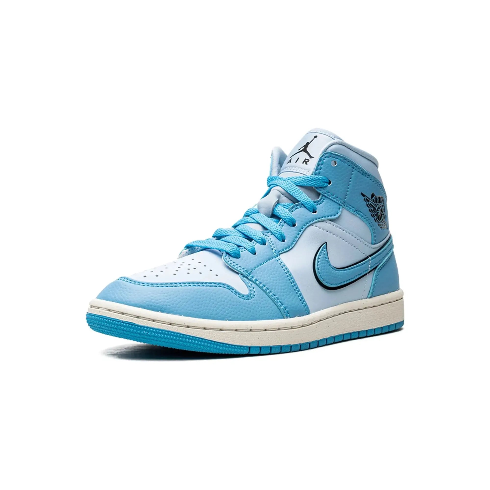 Nike Air Jordan 1 Mid "Ice Blue" - street-bill.dk