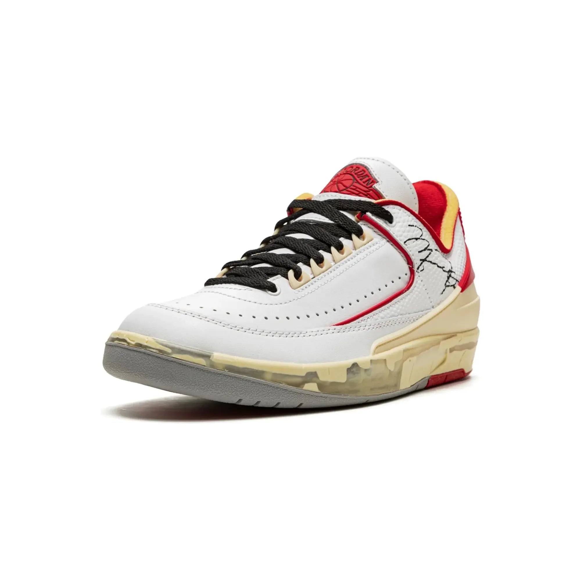 Nike Air Jordan 2 Retro Low SP X Off-White "White Red" - street-bill.dk