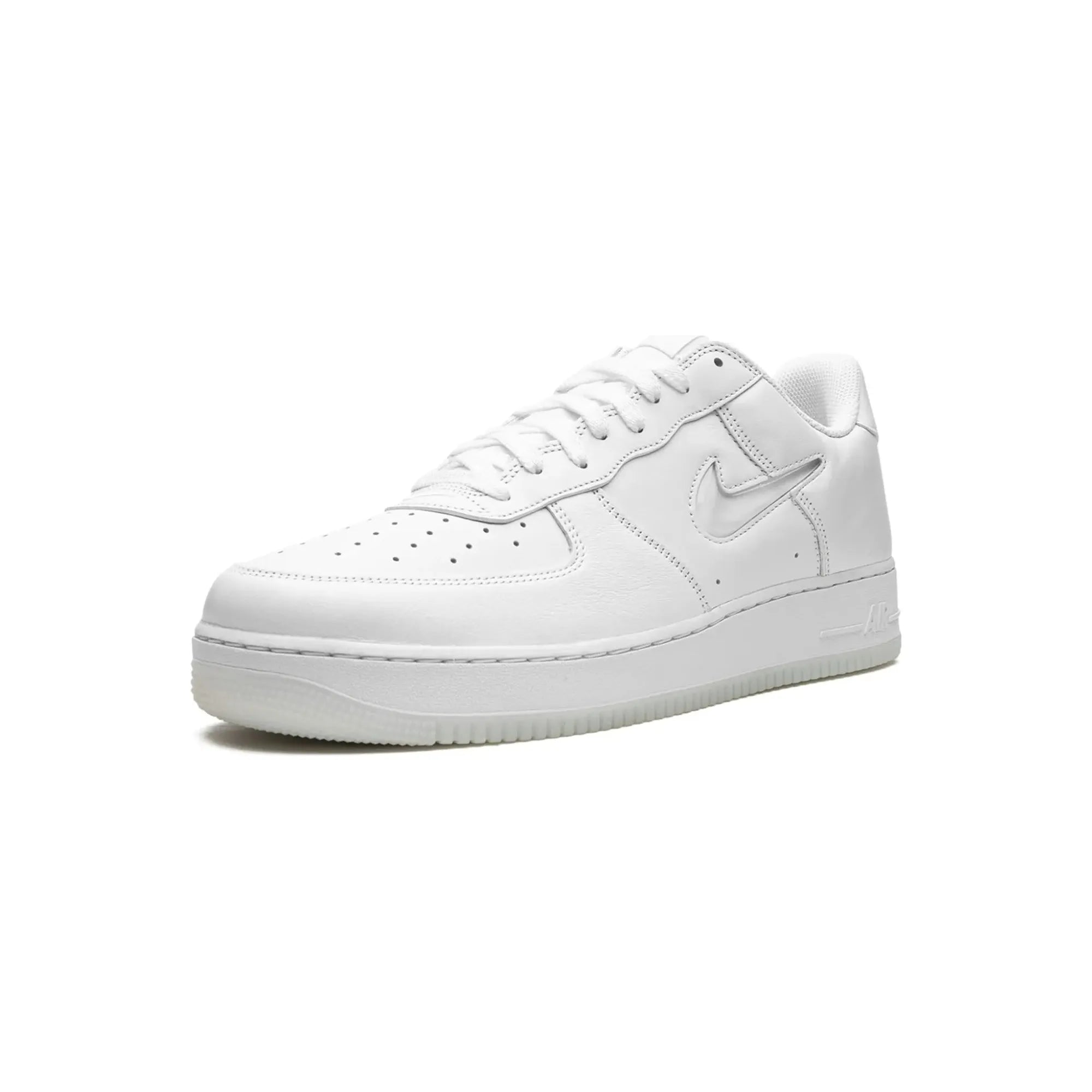 Nike Air Force 1 Low '07 "Color of the Month Jewel Swoosh Triple White" - street-bill.dk