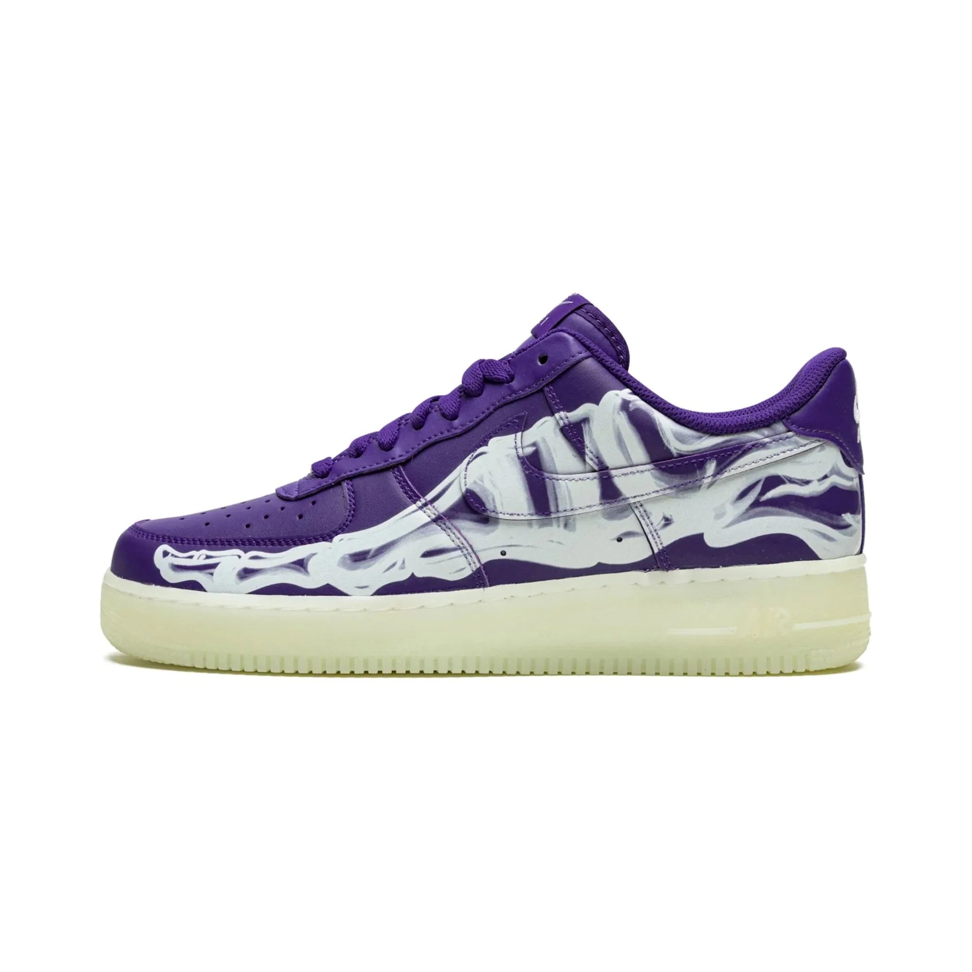Nike Air Force 1 "Purple Skeleton Halloween" - street-bill.dk