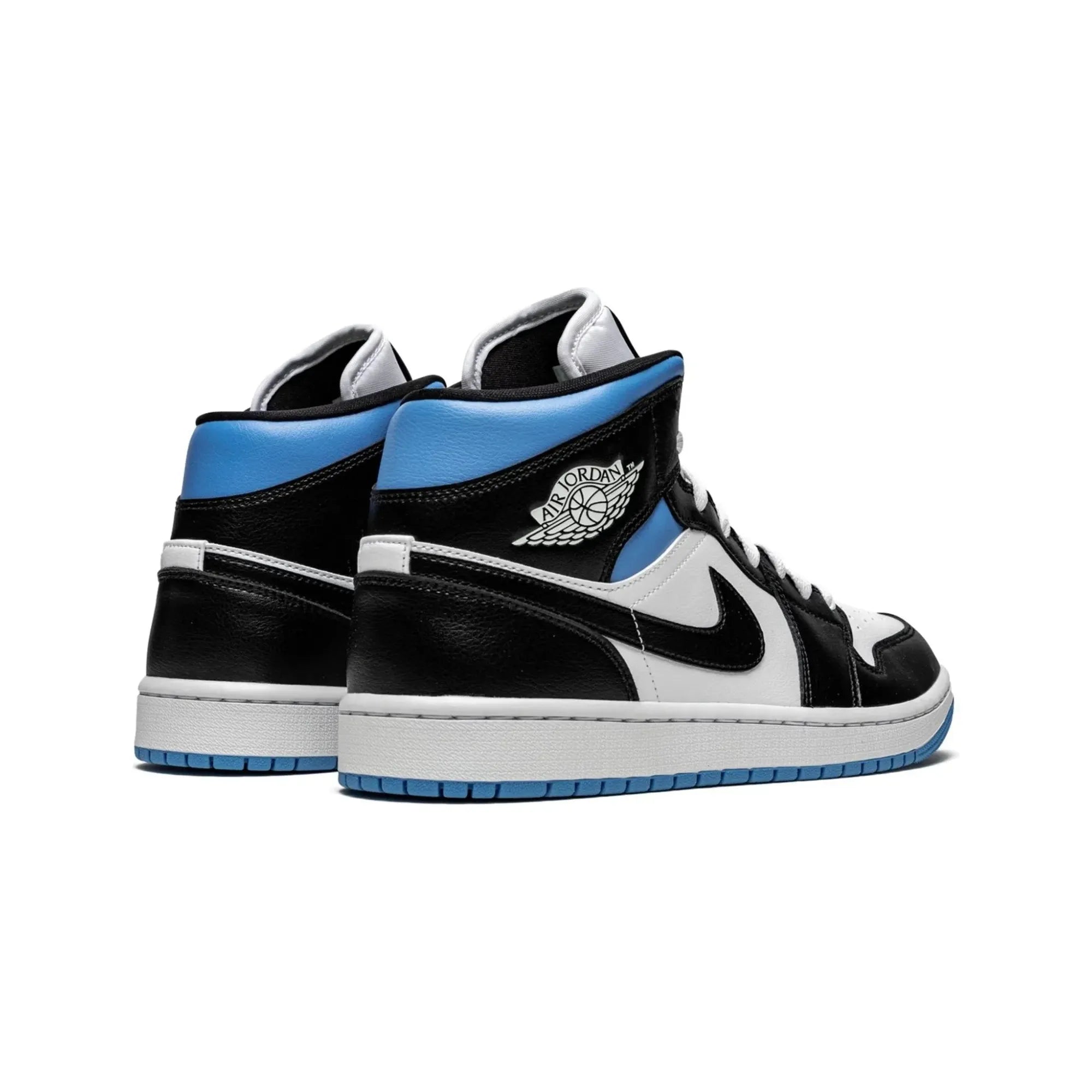 Nike Air Jordan 1 Mid "University Black White" - street-bill.dk