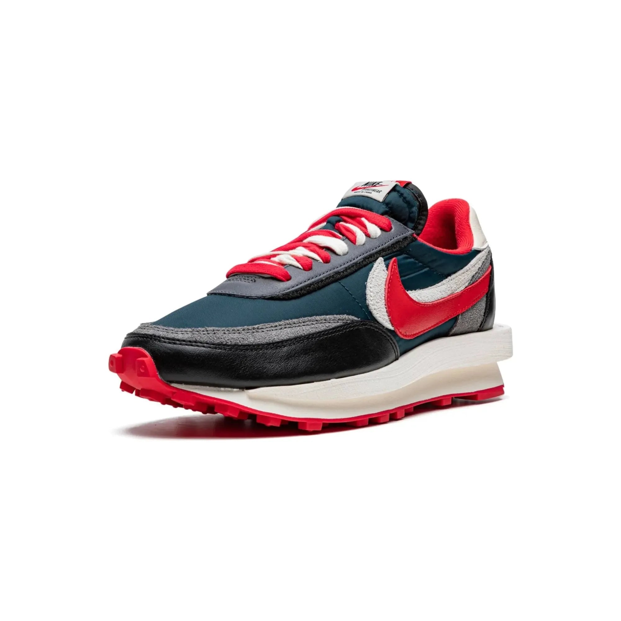 Nike LD Waffle X Sacai X UNDERCOVER "Midnight Spruce University Red" - street-bill.dk