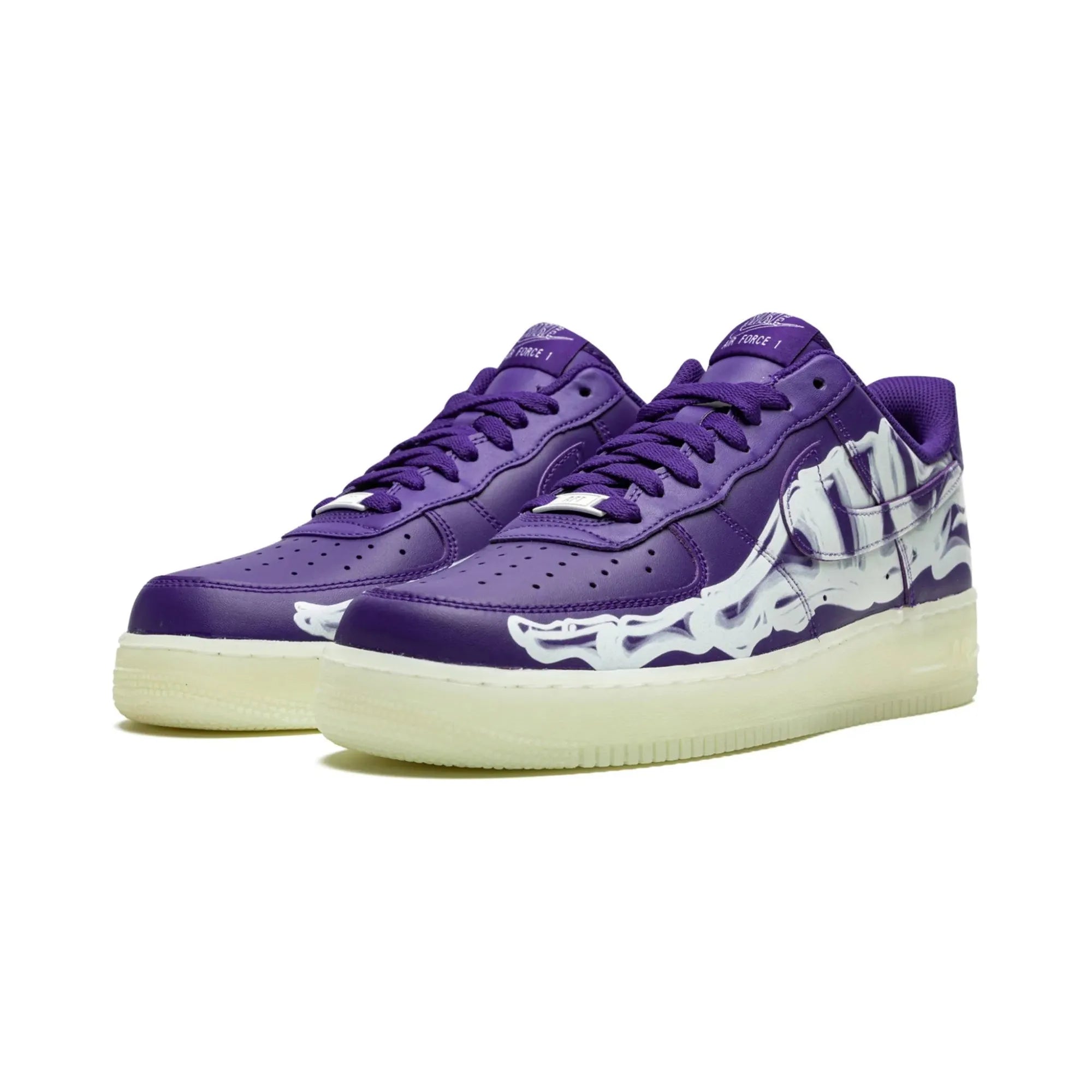 Nike Air Force 1 "Purple Skeleton Halloween" - street-bill.dk