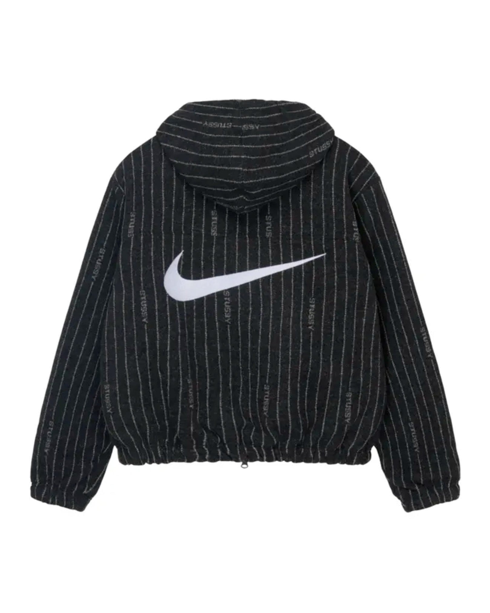 Nike x Stüssy Striped Wool Jacket "Black" - street-bill.dk