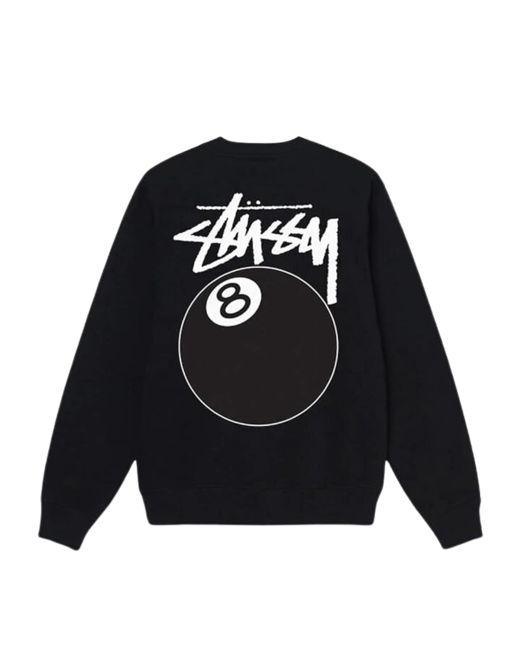 Stüssy 8 Ball Crew Black