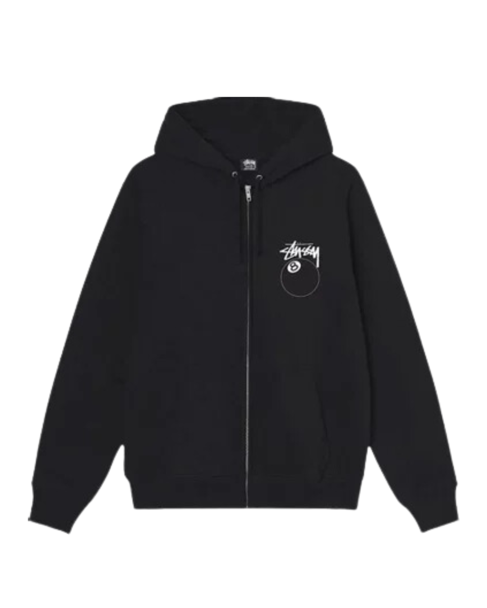 Stüssy 8 Ball Zip Hoodie "Black"
