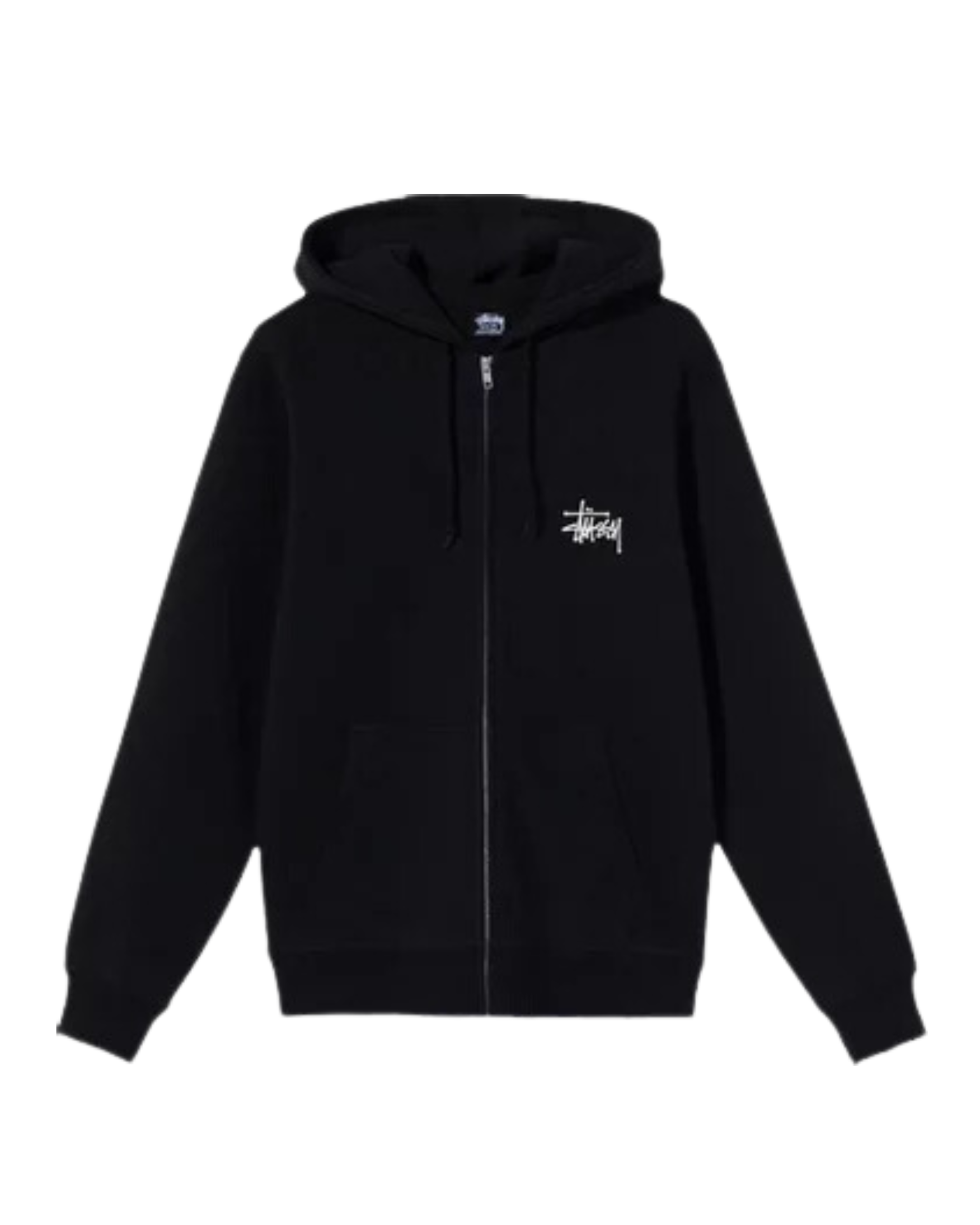 Stüssy Basic Zip Hoodie "Black"