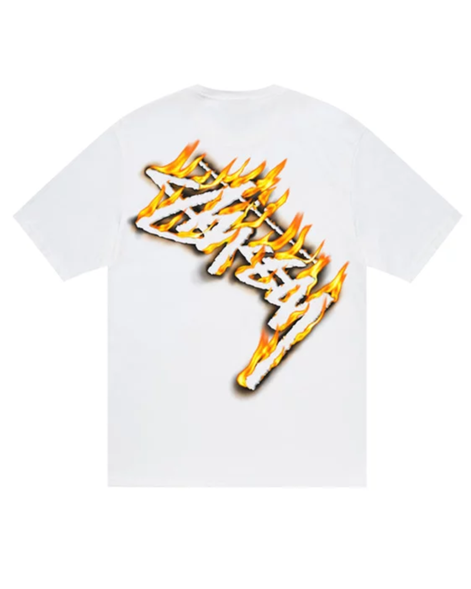 Stüssy Burning Stock T-shirt White