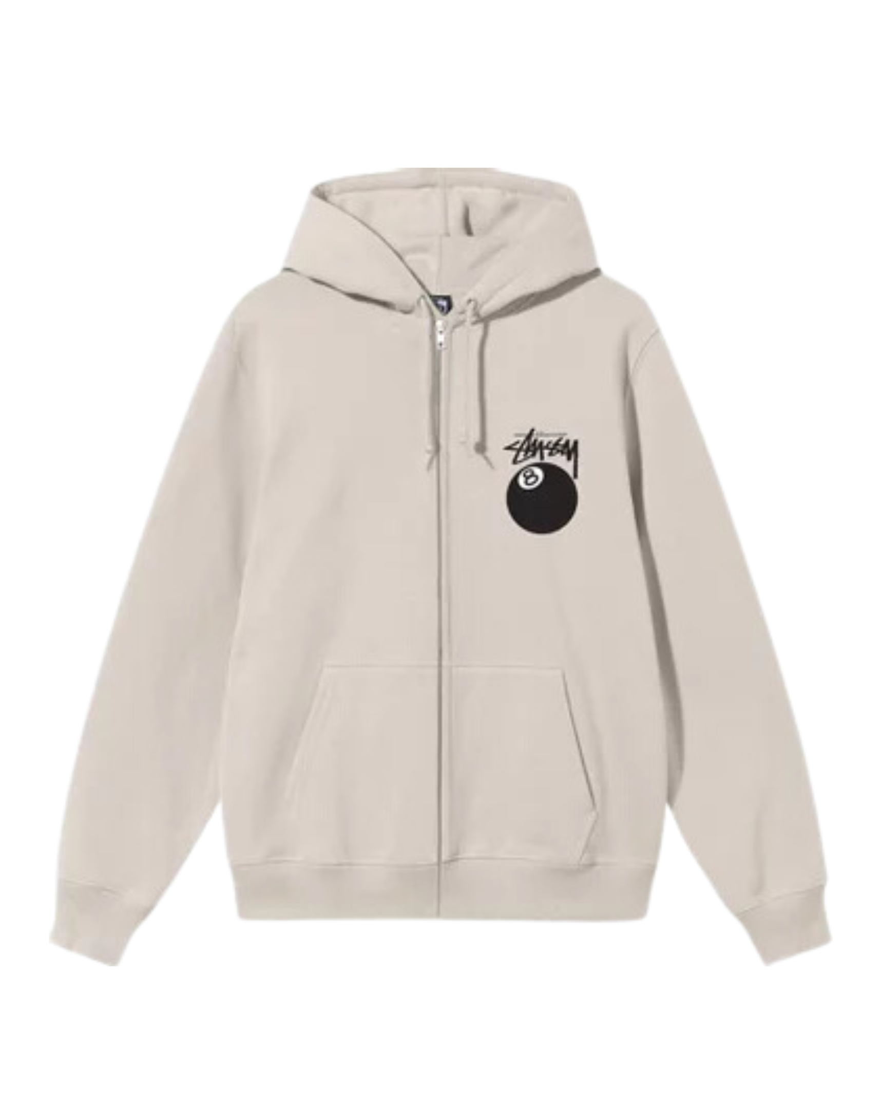 Stüssy 8 Ball Zip Hoodie "Smoke"