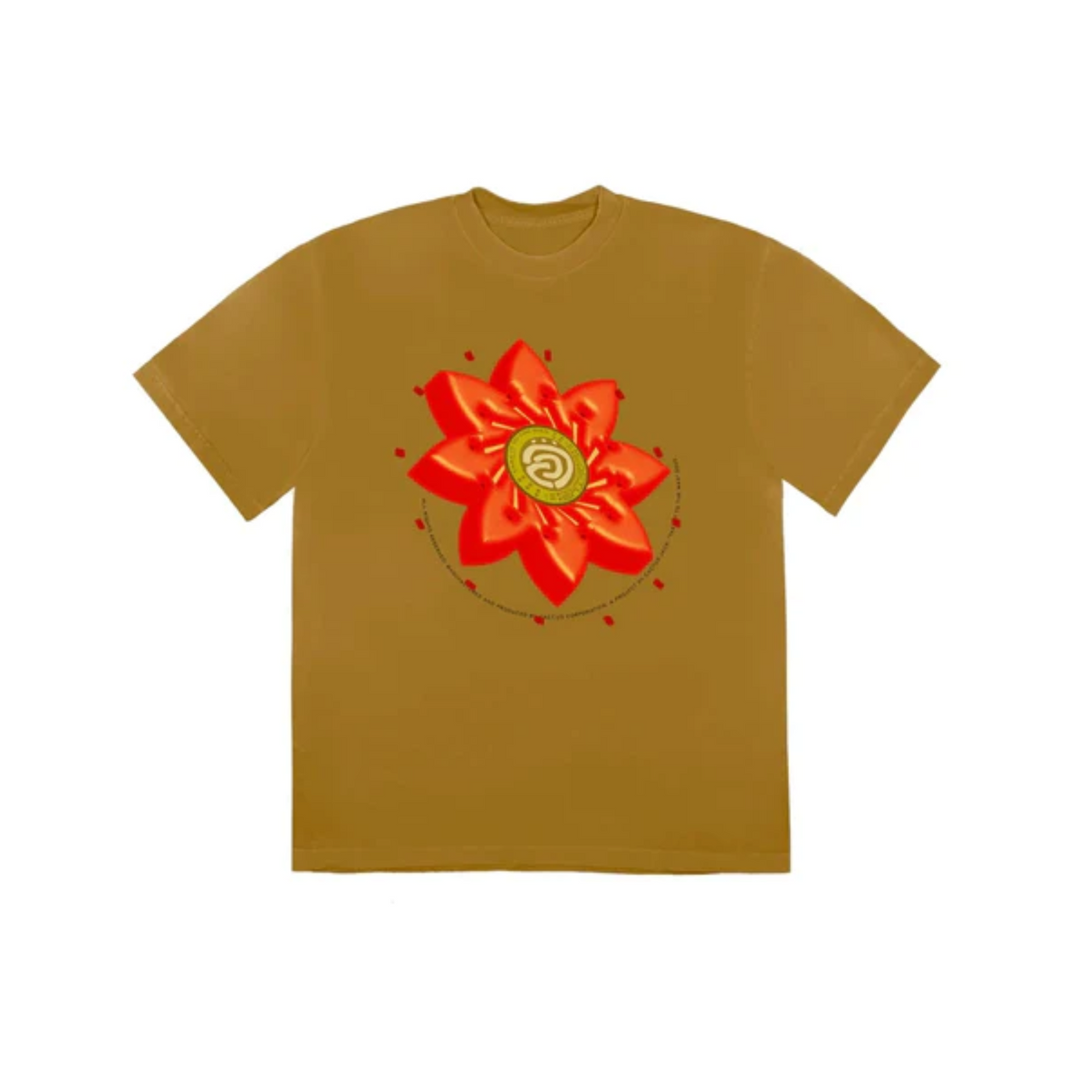 Travis Scott Cactus Jack Flower T-shirt "Gold"