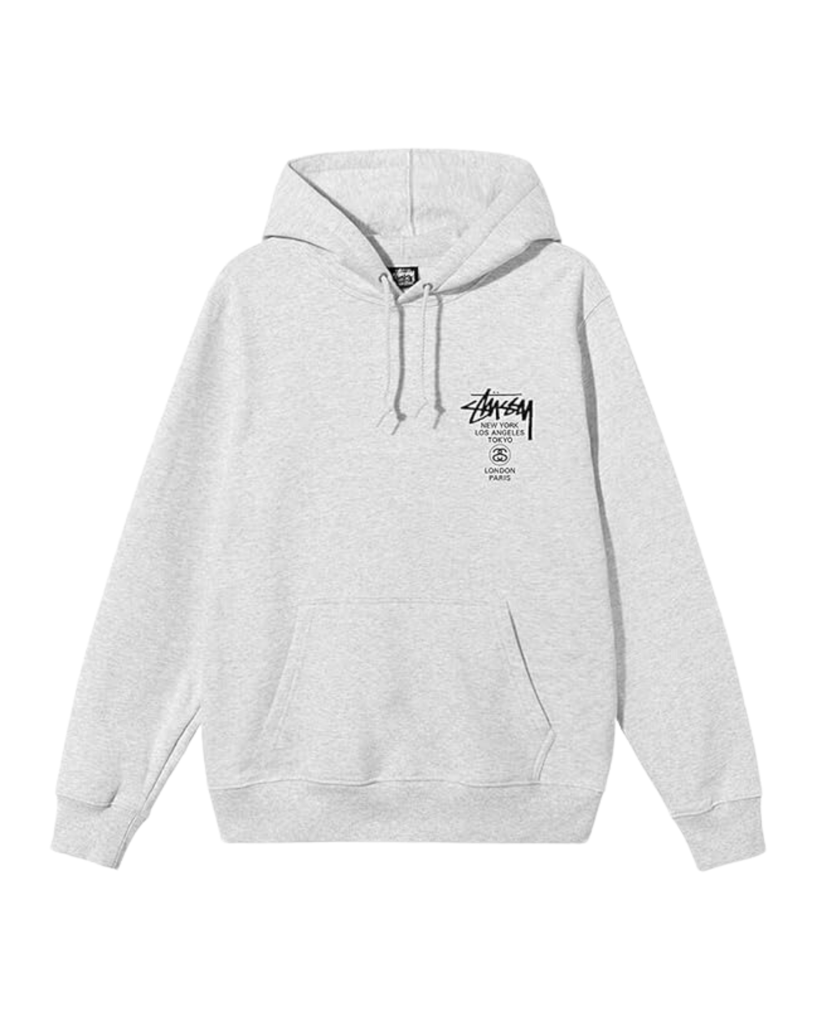 Stüssy World Tour Hoodie "Ash Heather"