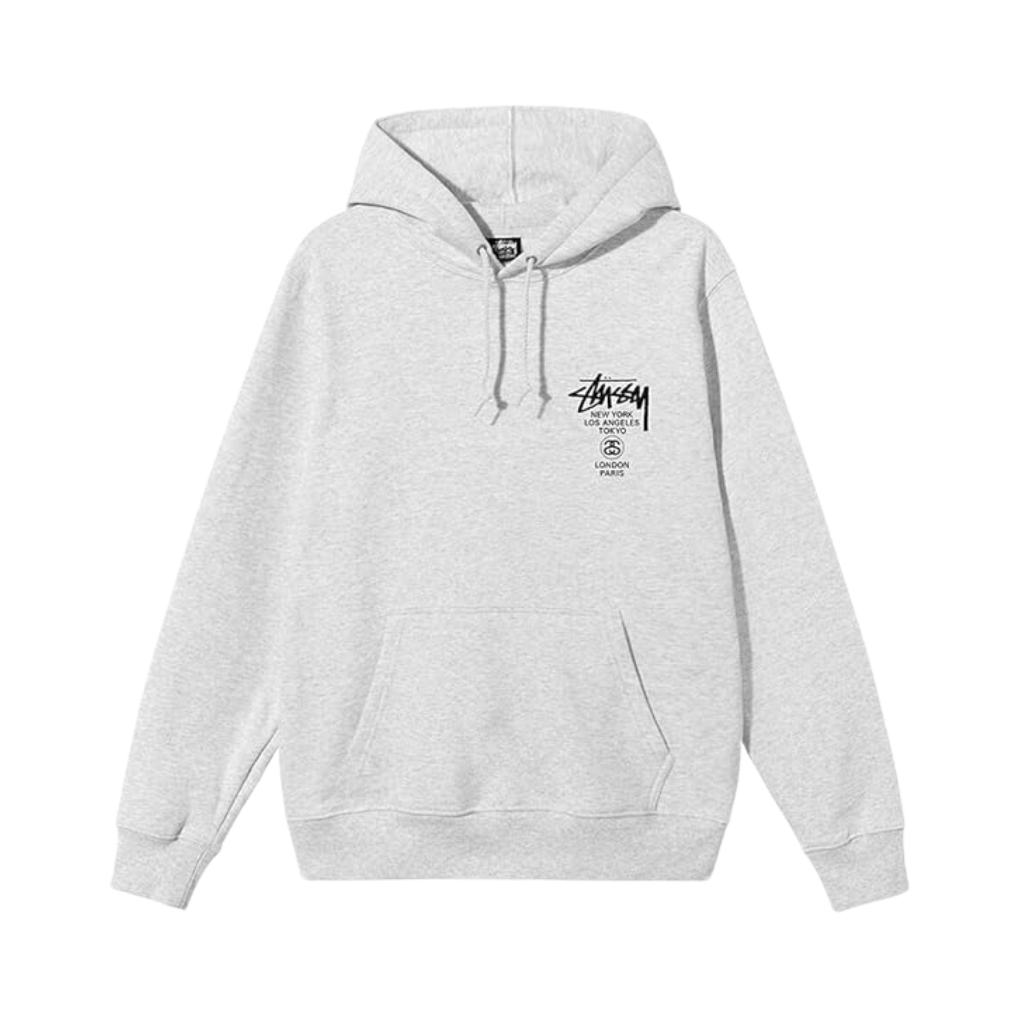 Stüssy World Tour Hoodie "Ash Heather"