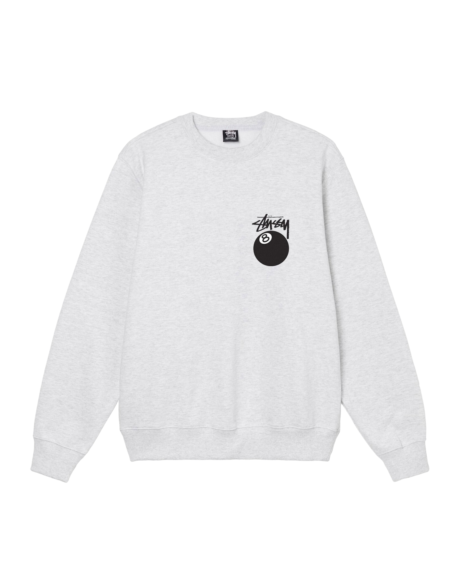 Stüssy 8 Ball Crew "Ash Heather"