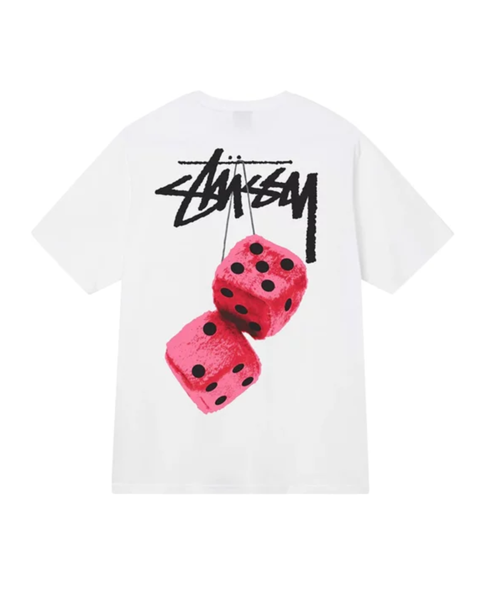 Stüssy Fuzzy Dice T-shirt White