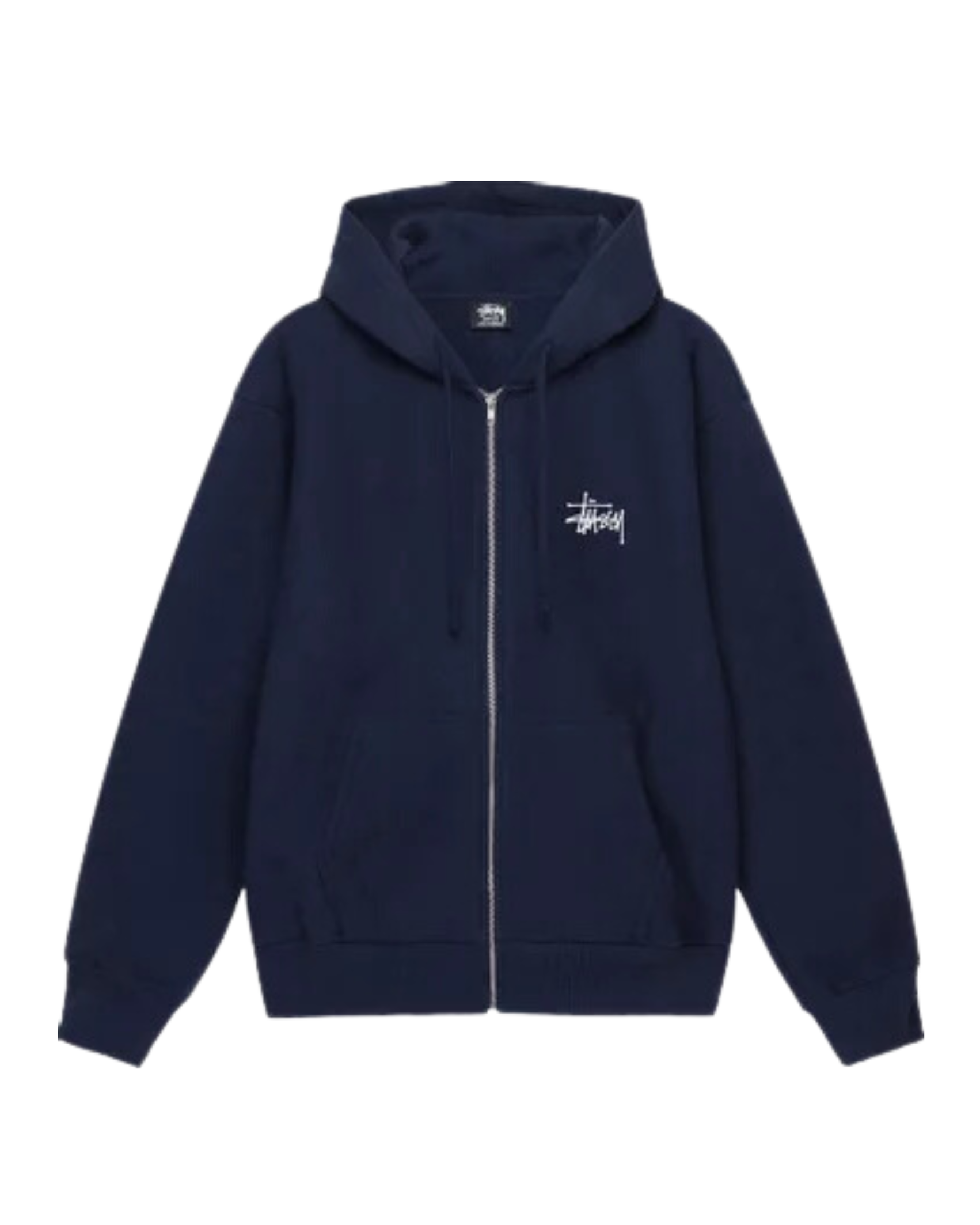 Stüssy Basic Zip Hoodie "Navy"