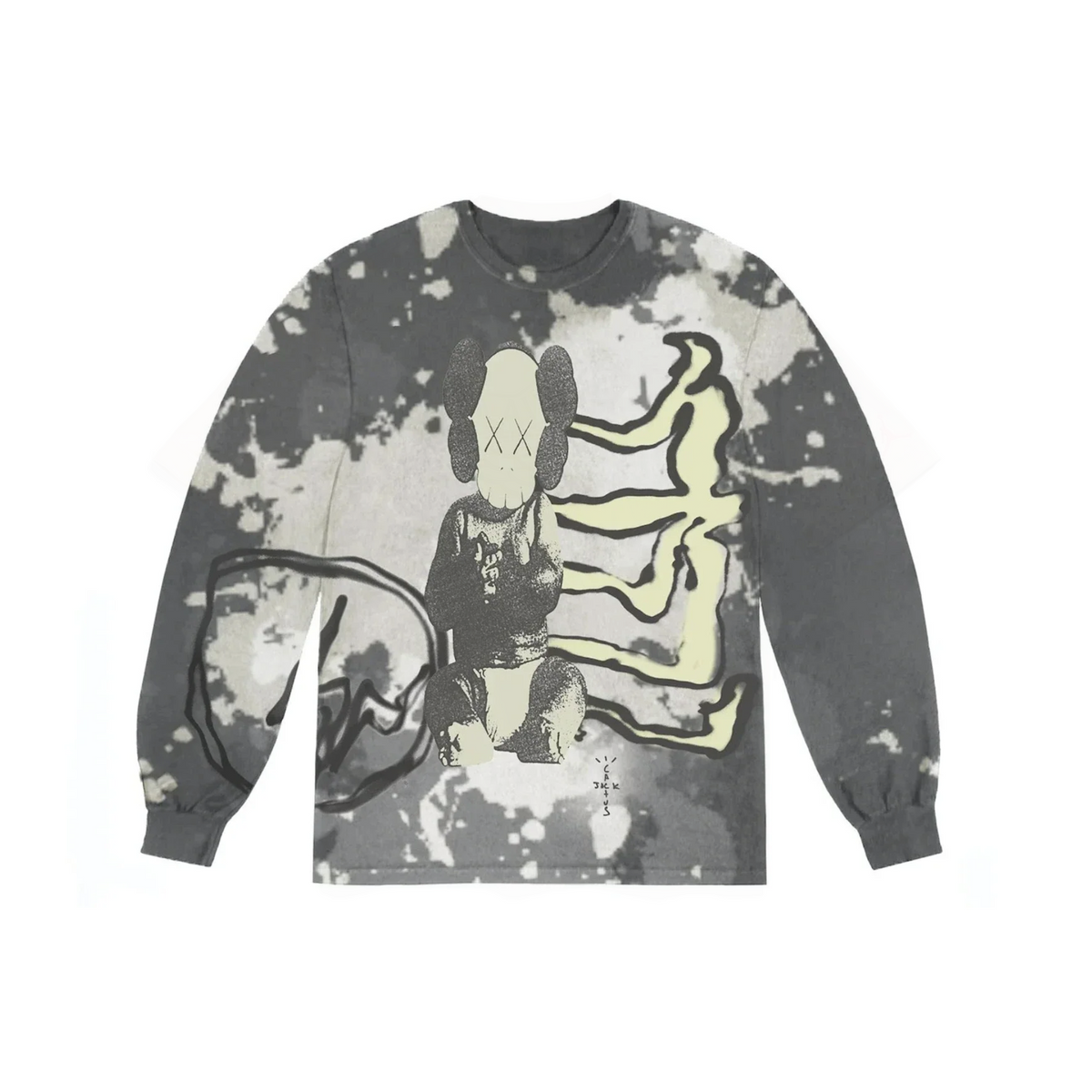 Travis Scott Cactus Jack + Kaws For Fragment L/S Tee Multi "Grey"