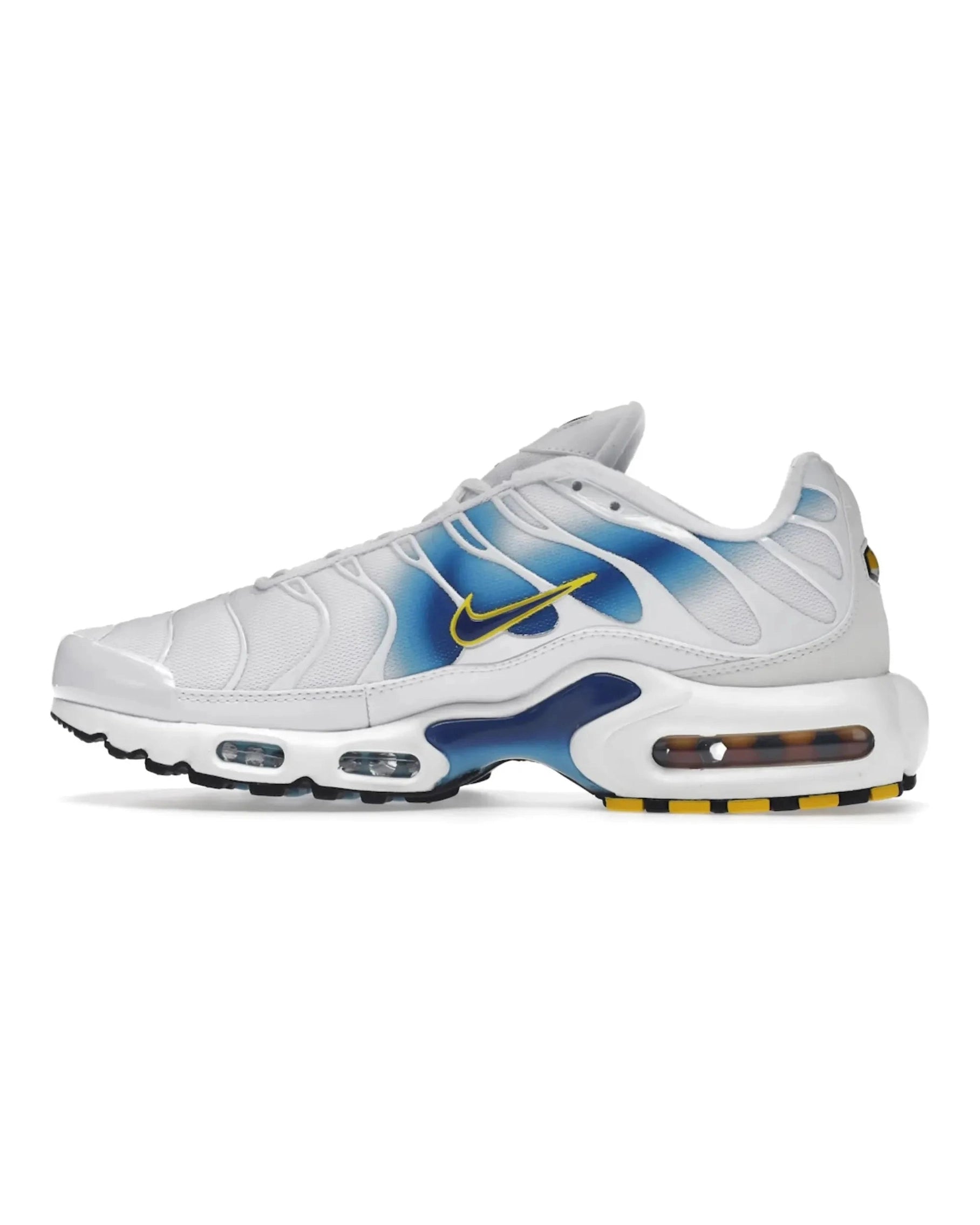 Nike Air Max Plus Spray Paint Swoosh White Blue