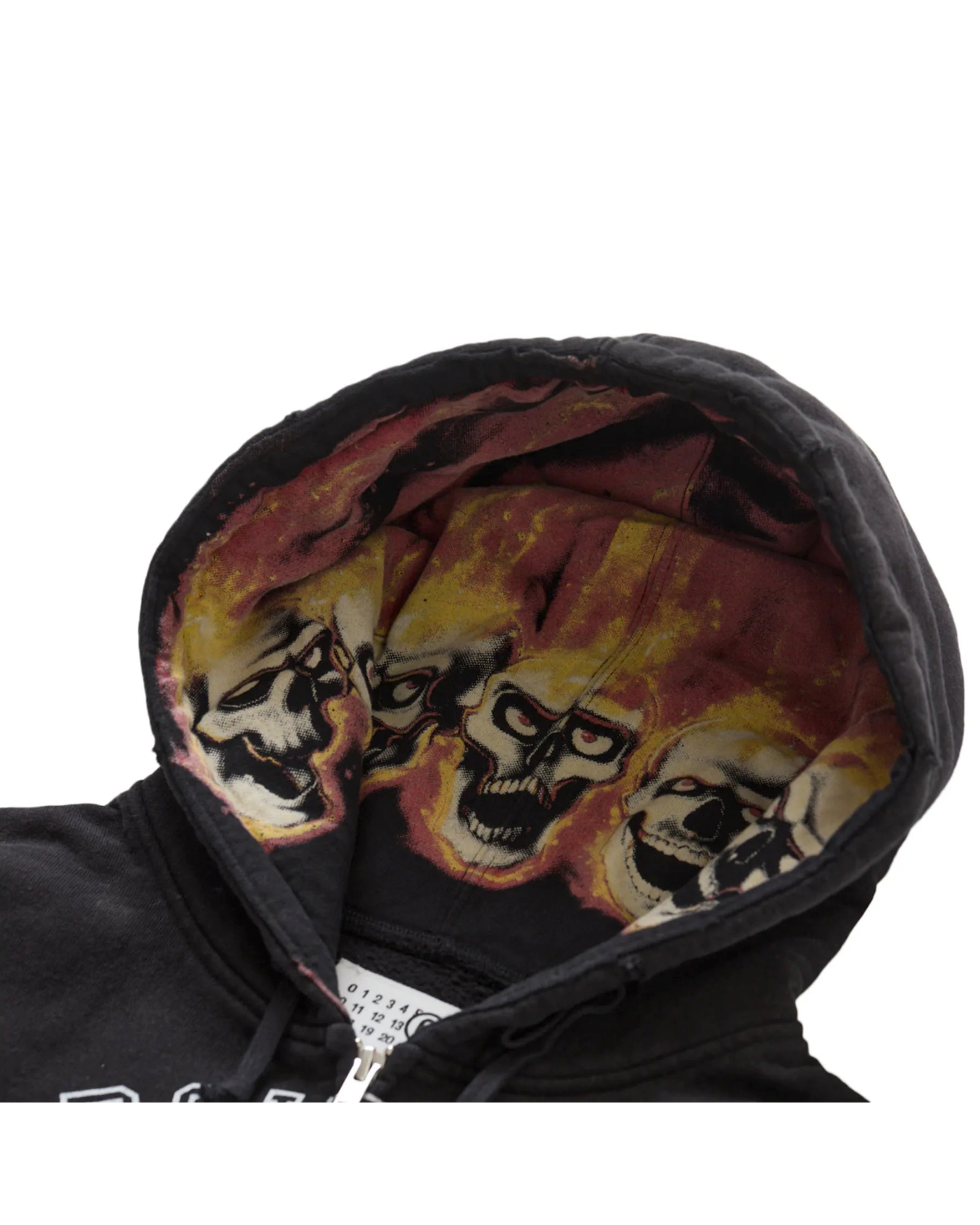 Supreme x mm6 zip hoodie black