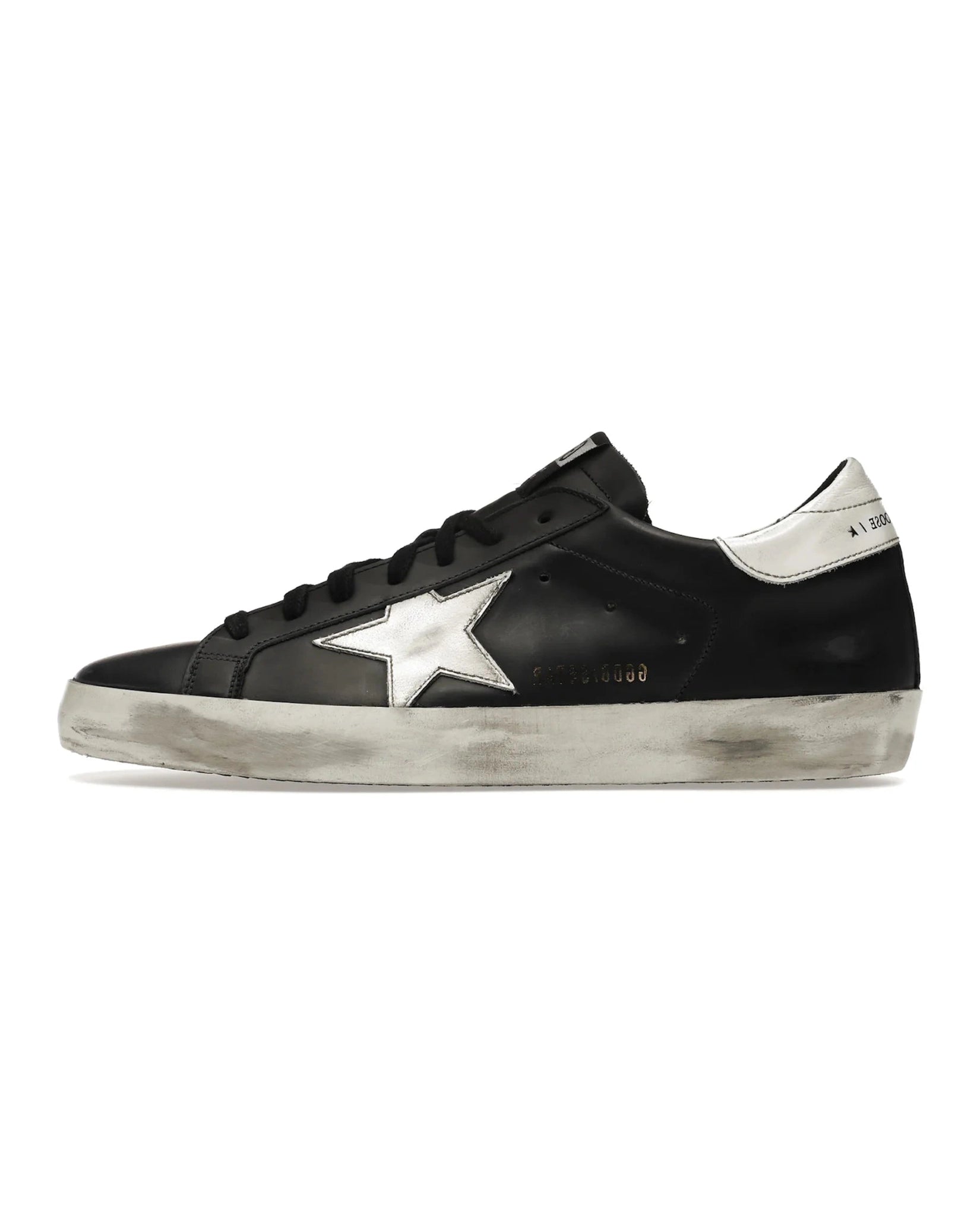 Golden Goose Super-Star Black White Leather
