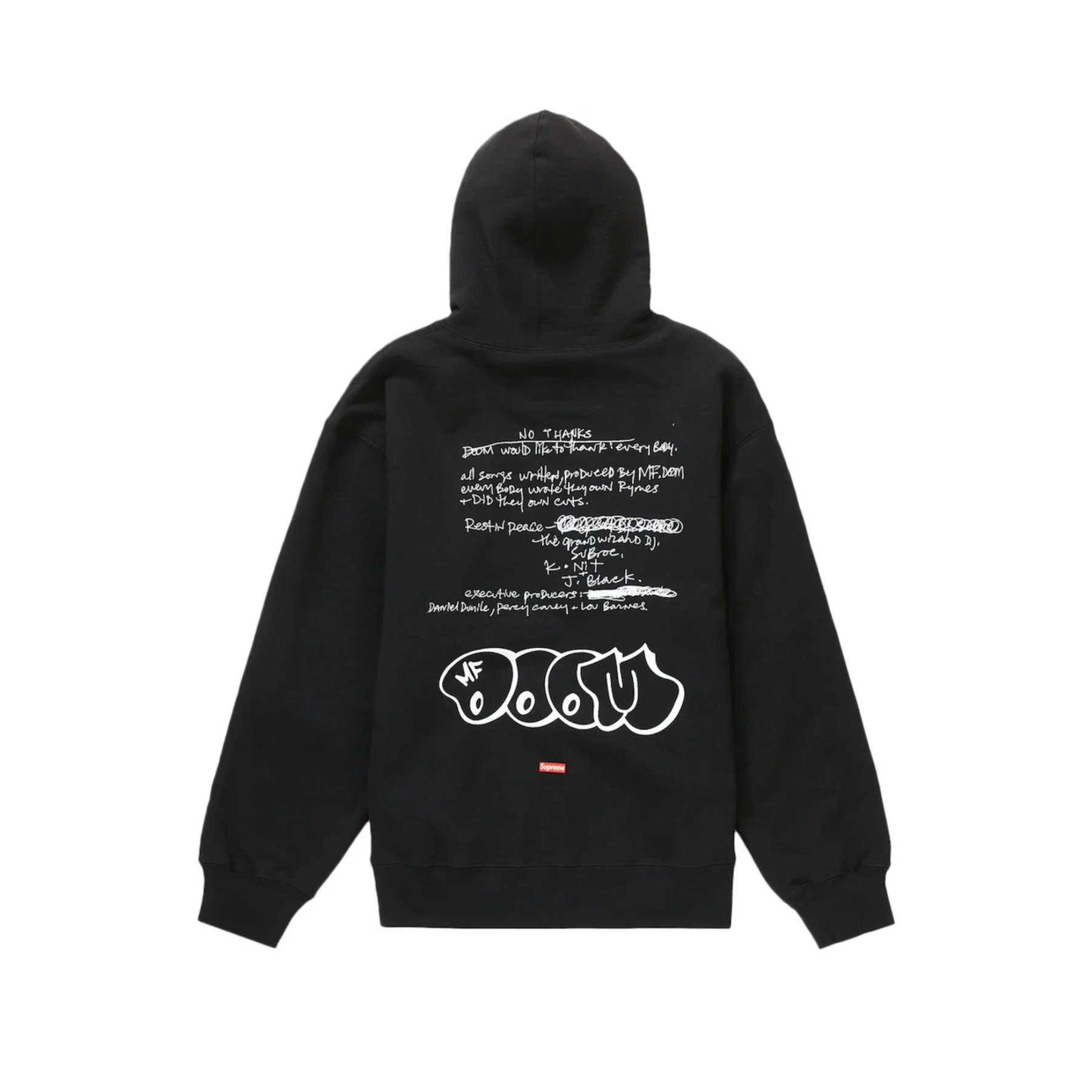 Supreme MF DOOM Hoodie "Black"