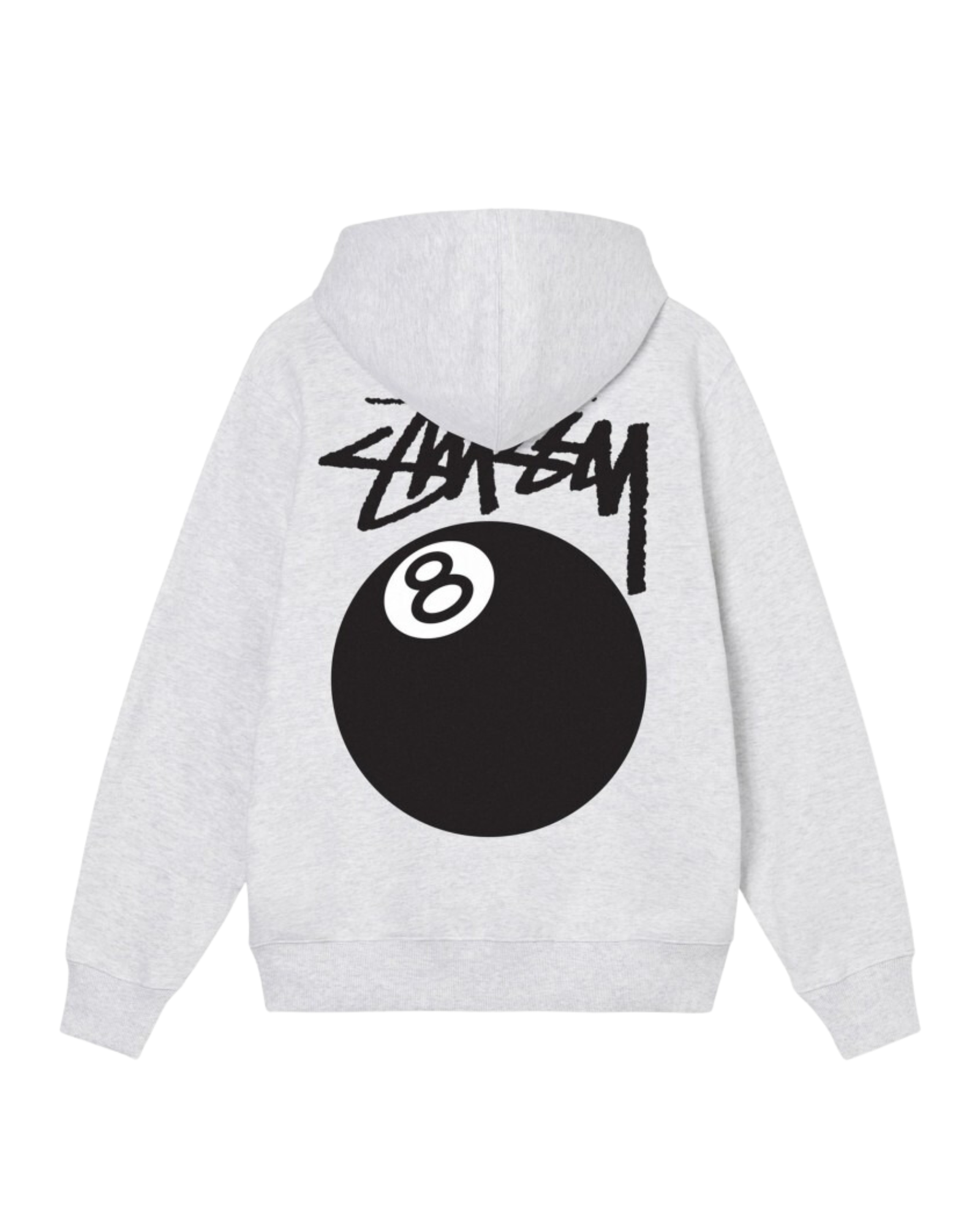 Stüssy 8 Ball Zip Hoodie "Ash Heather"