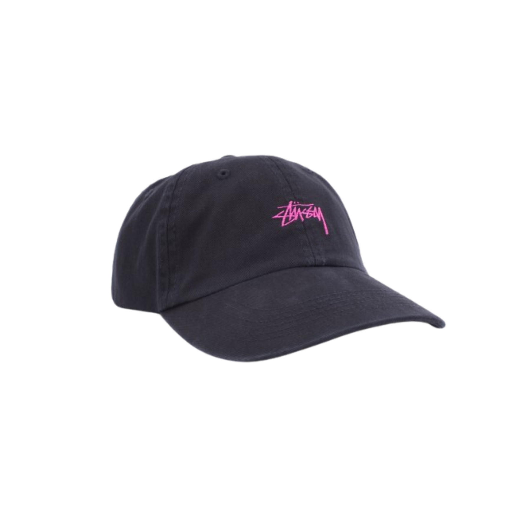 Stüssy Stock Low Profile Cap "Black Pink"