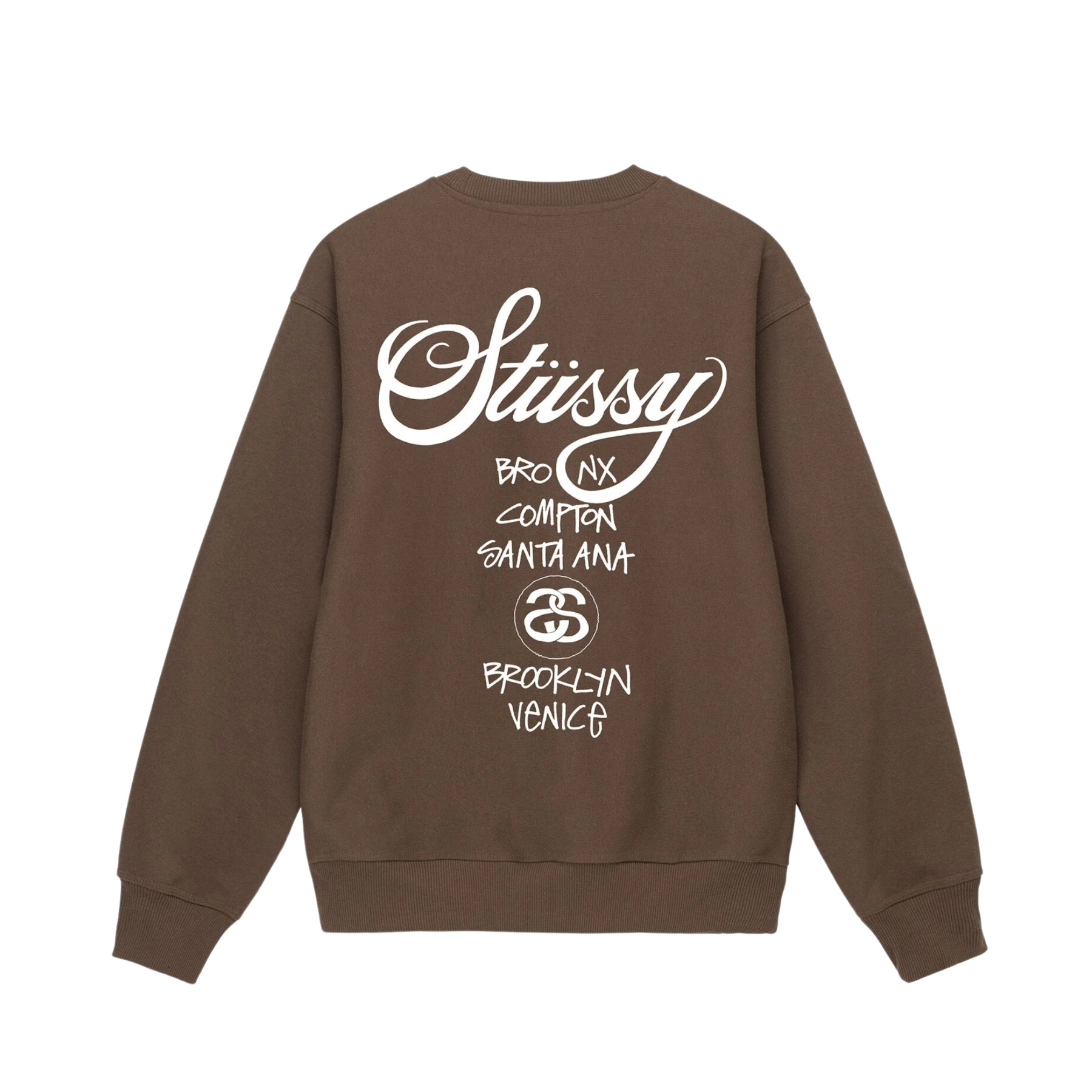 Stussy world discount tour crewneck sweatshirt