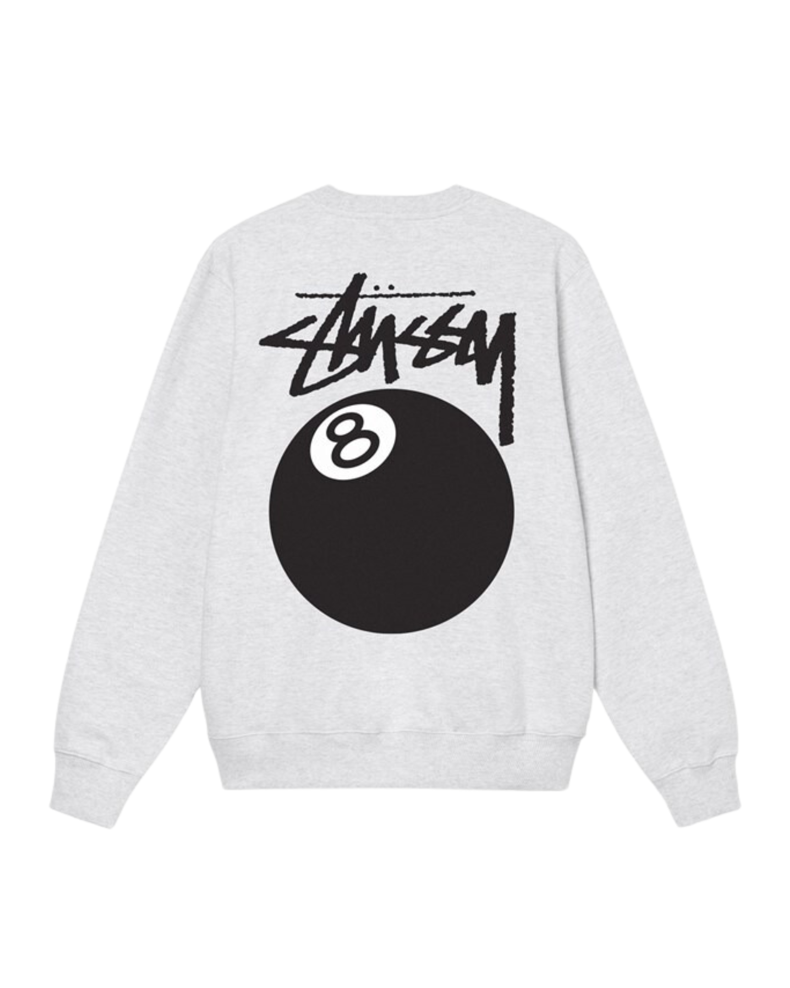 Stüssy 8 Ball Crew "Ash Heather"