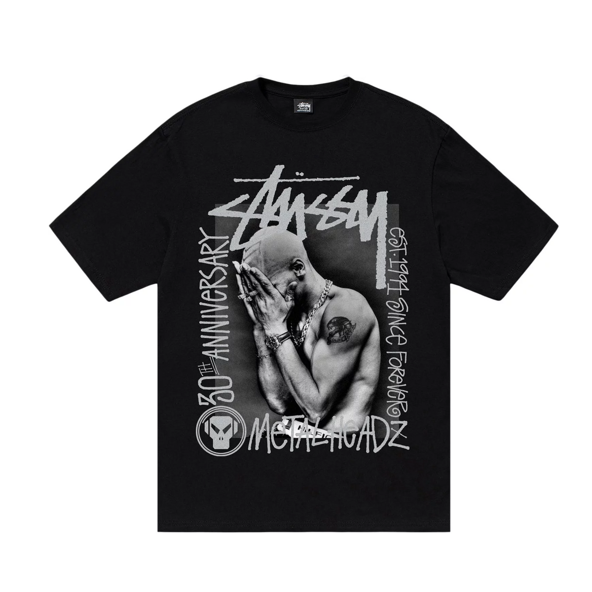 Stussy x Goldie Metalheadz 30 T-shirt "Black"