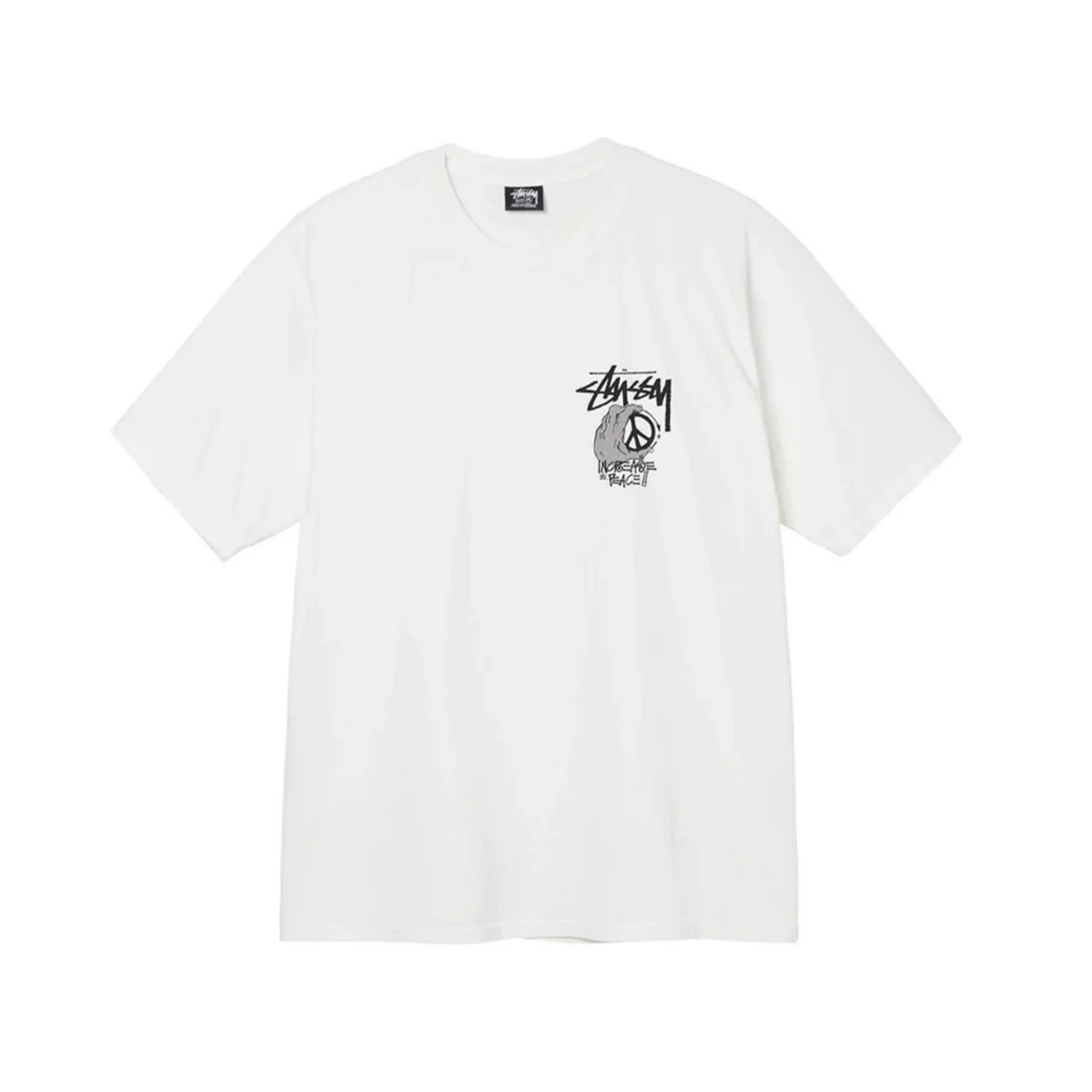 Stüssy Peace Hand Pigment Dyed T-shirt "White"