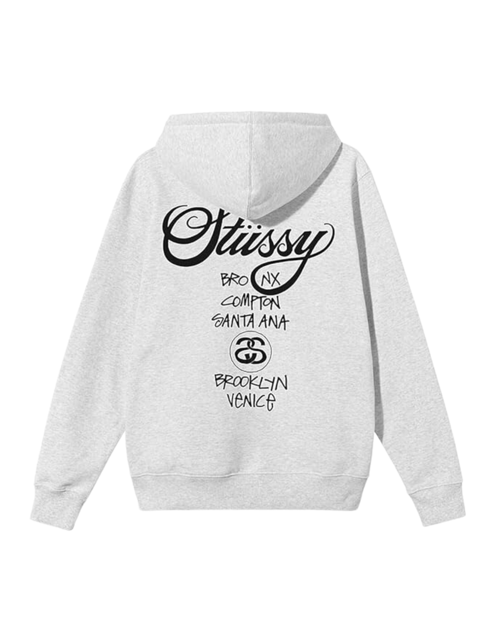 Stüssy World Tour Hoodie "Ash Heather"