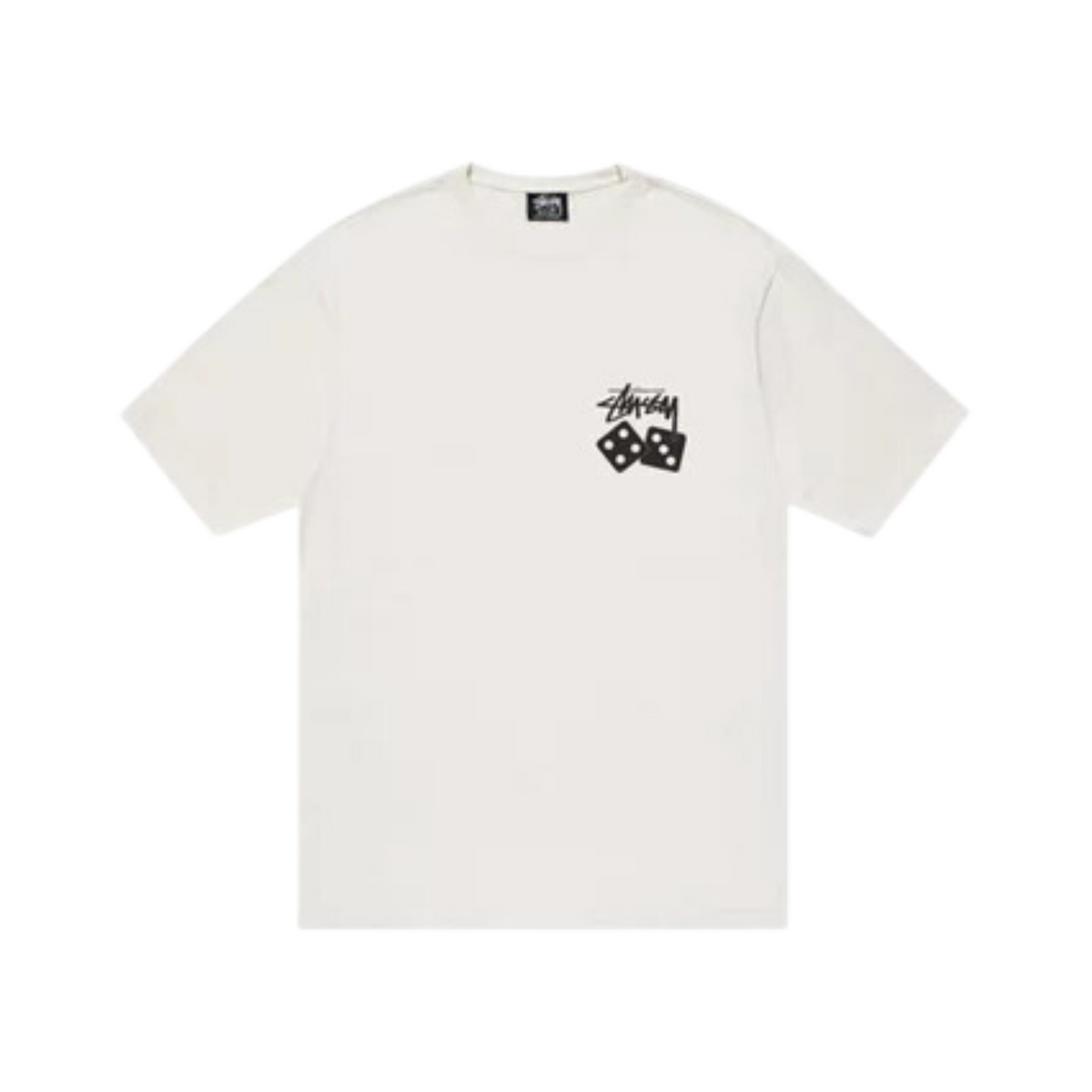 Stüssy Dice Pigment Dyed T-shirt "White"