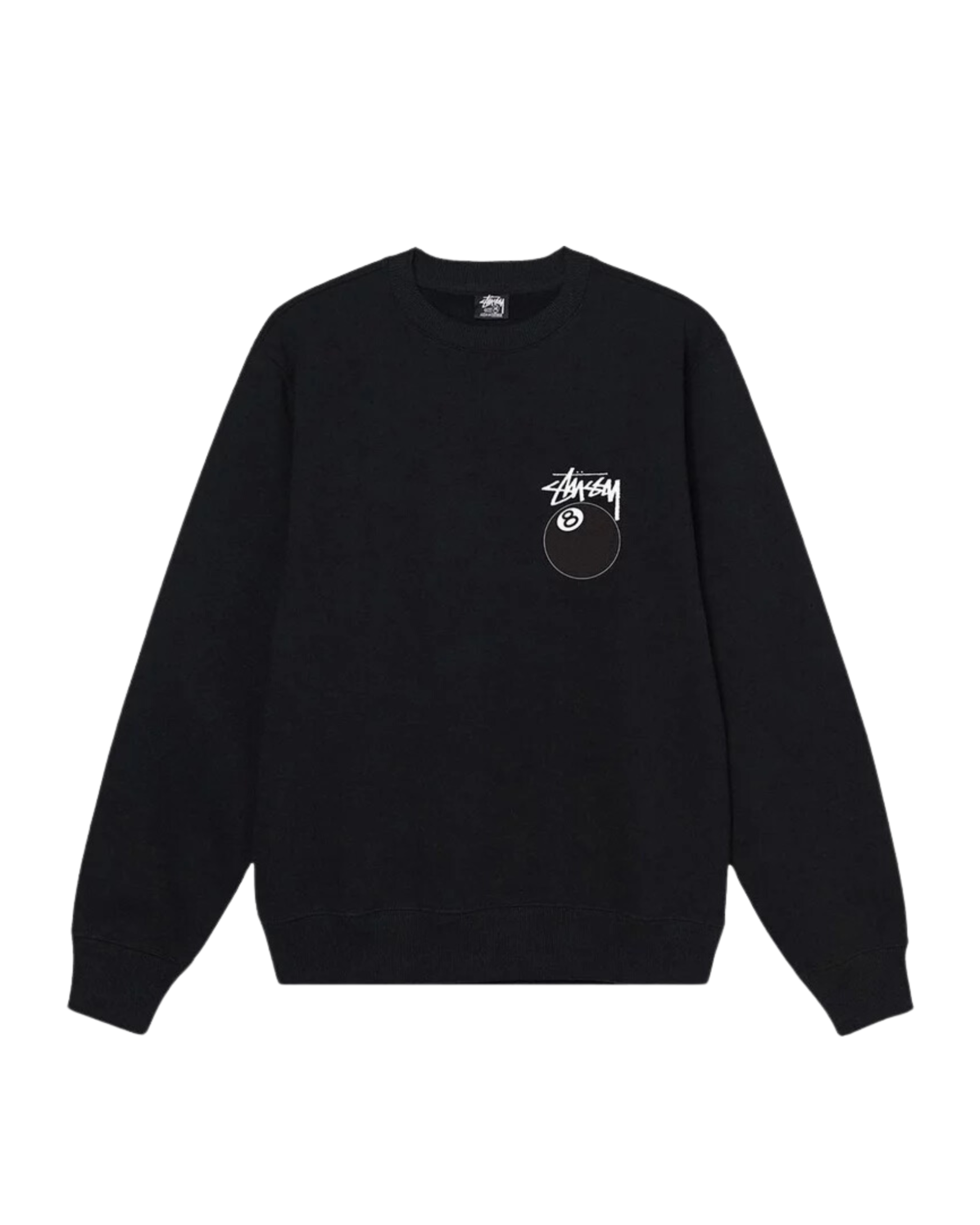 Stüssy 8 Ball Crew Black