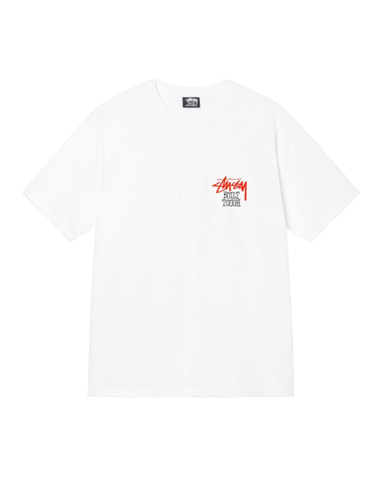 Stüssy Built Tough Tee "White" - street-bill.dk