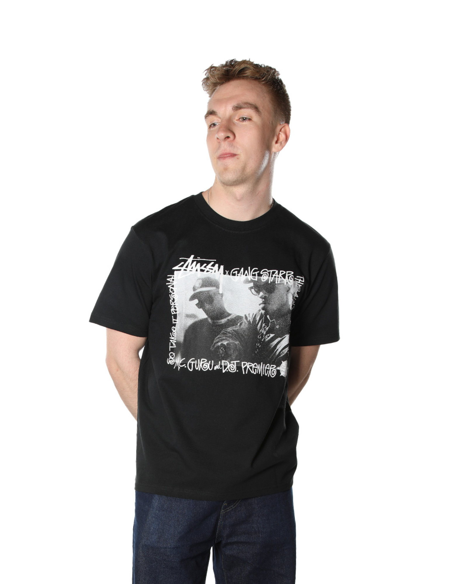 Stüssy Gang Starr Take It Personal Tee "Black"