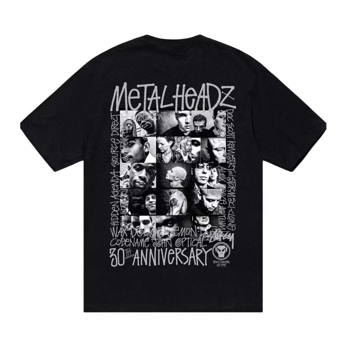 Stussy x Goldie Metalheadz 30 T-shirt "Black"