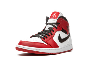Nike Air Jordan 1 Mid "Chicago White Toe" - street-bill.dk