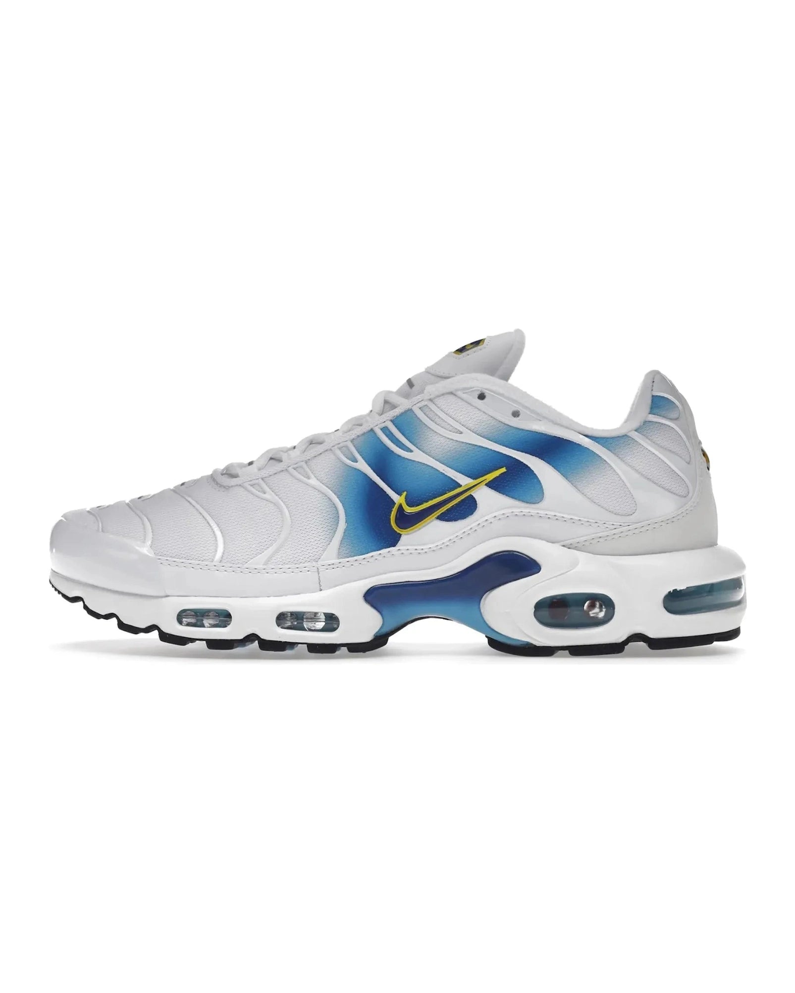 Nike Air Max Plus Spray Paint Swoosh White Blue
