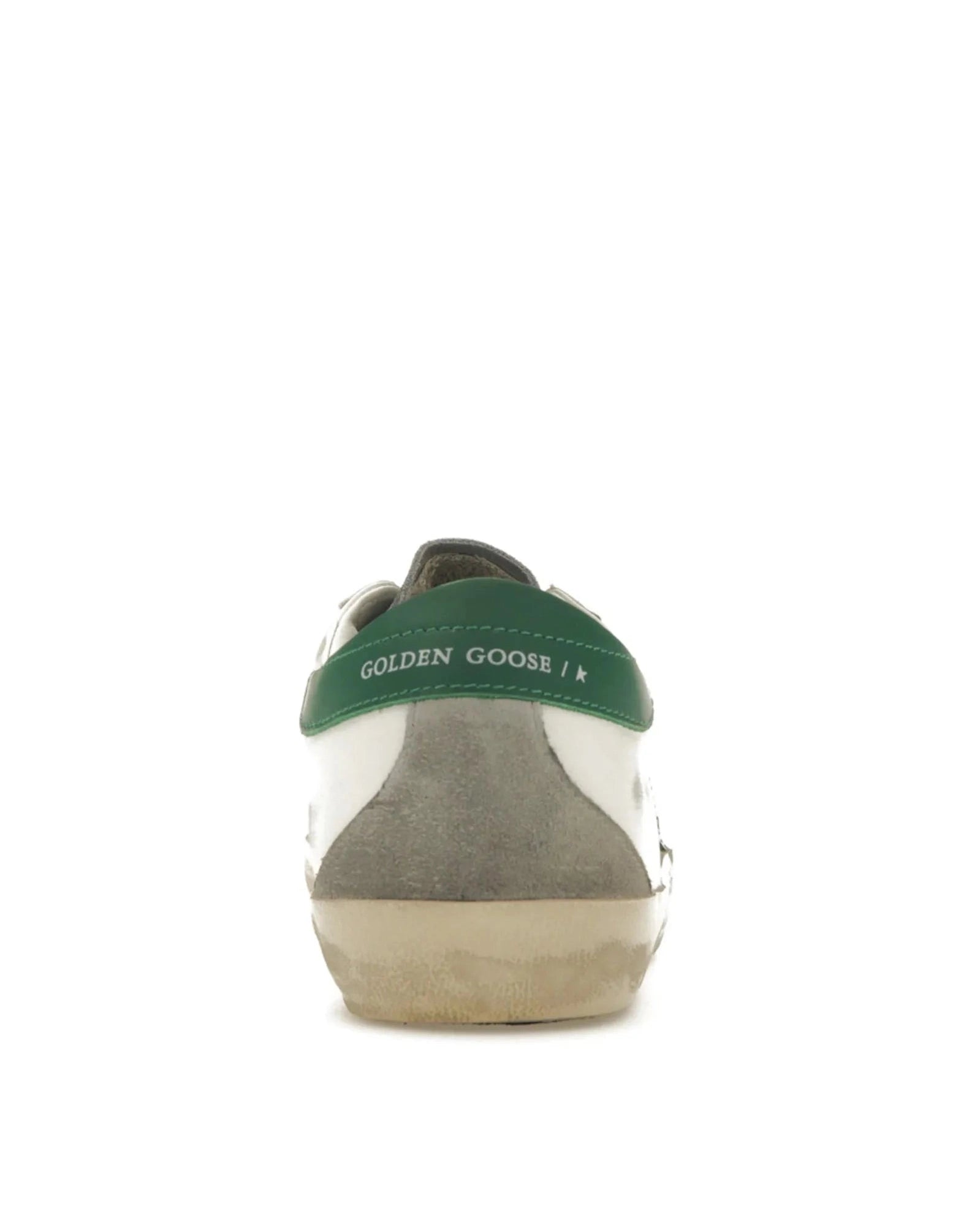 Golden Goose Super-Star White Silver Green