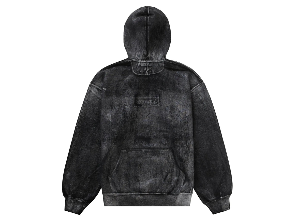 Supreme MM6 Maison Margiela Foil Box Logo Hooded Sweatshirt Black