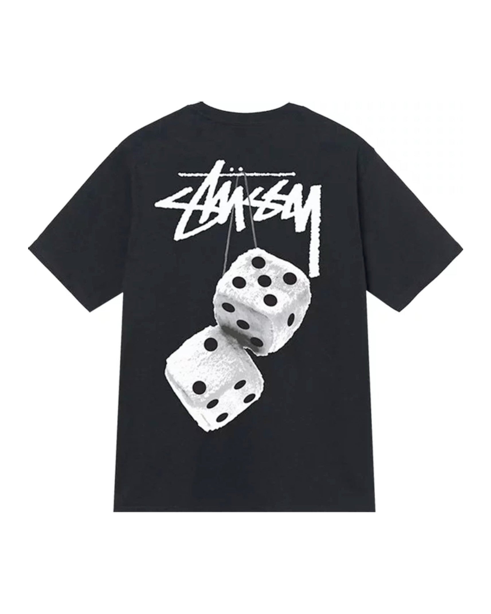 Stüssy Fuzzy Dice Tee "Black" - street-bill.dk