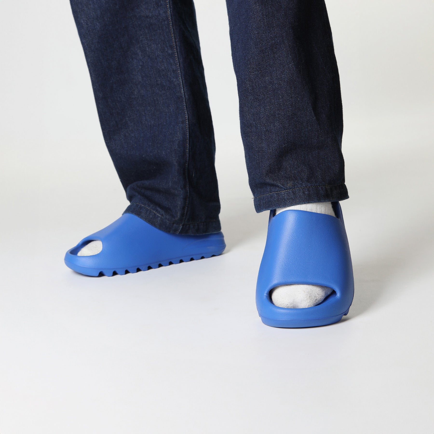 Yeezy slides azure