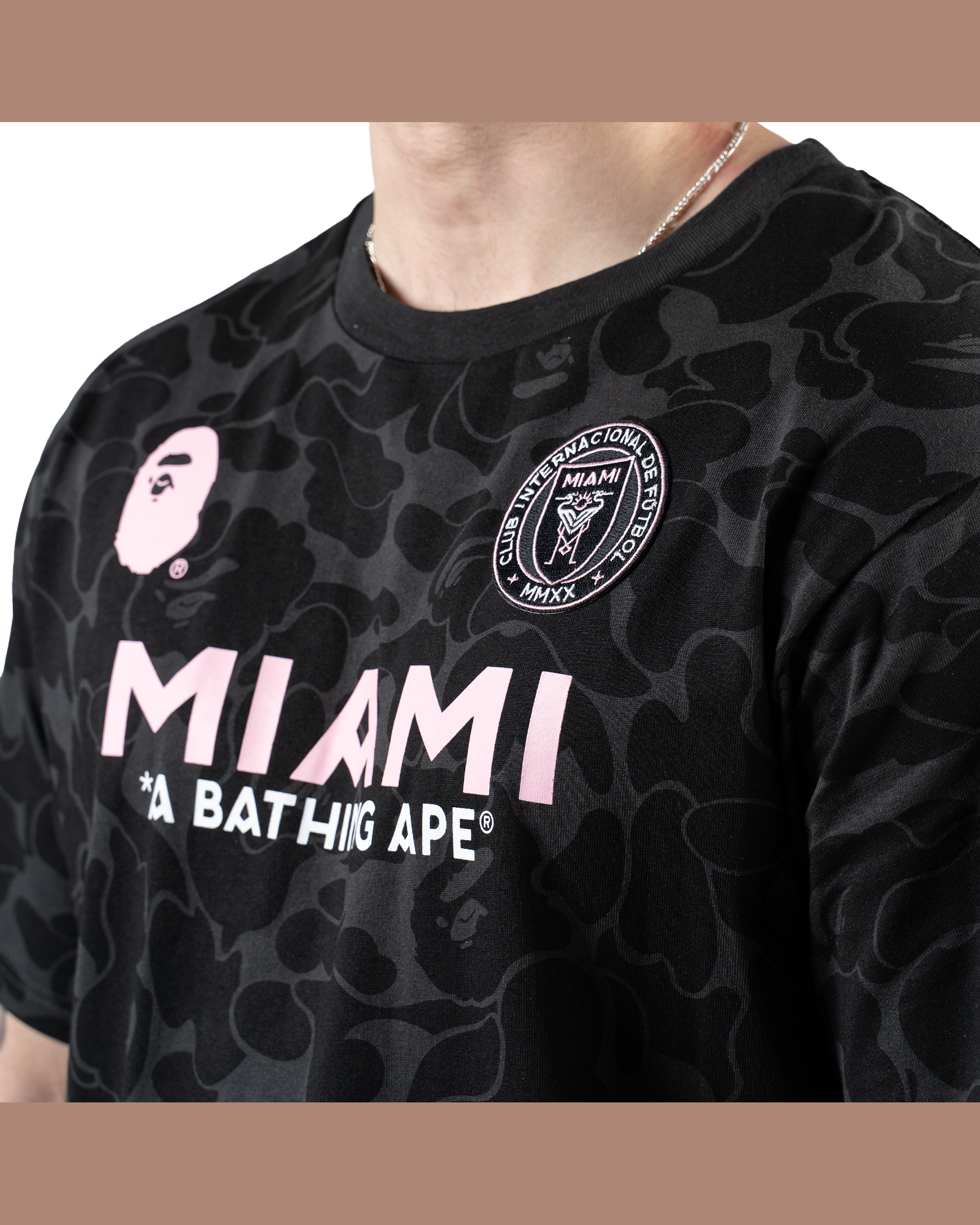 Bape x Inter Miami CF Camo T shirt Black